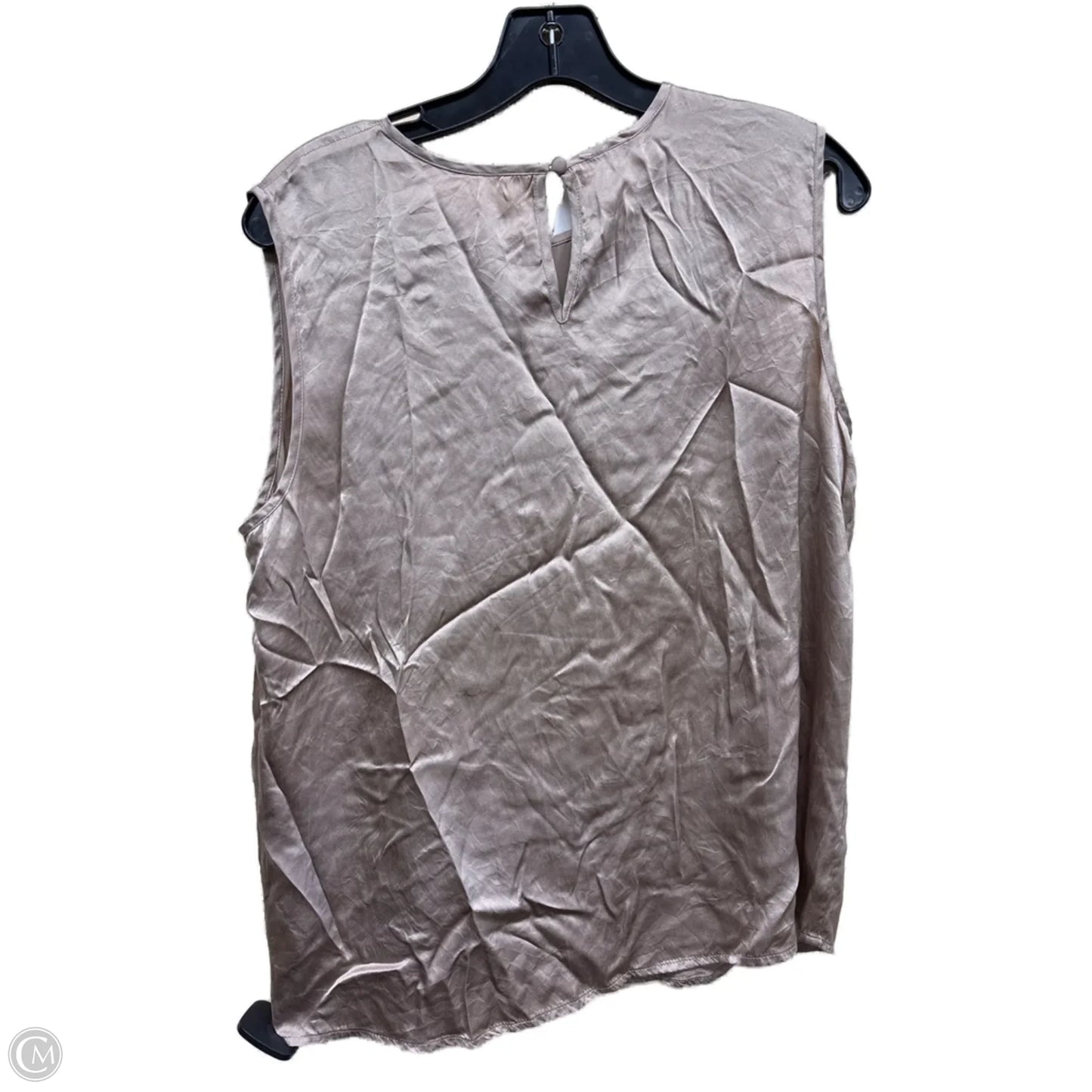 Top Sleeveless By Atm In Taupe, Size: M