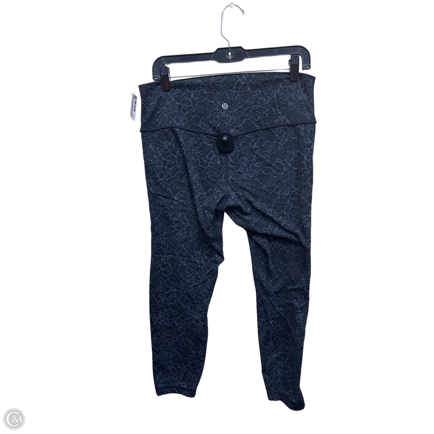 Athletic Leggings By Lululemon In Black & Grey, Size: 12