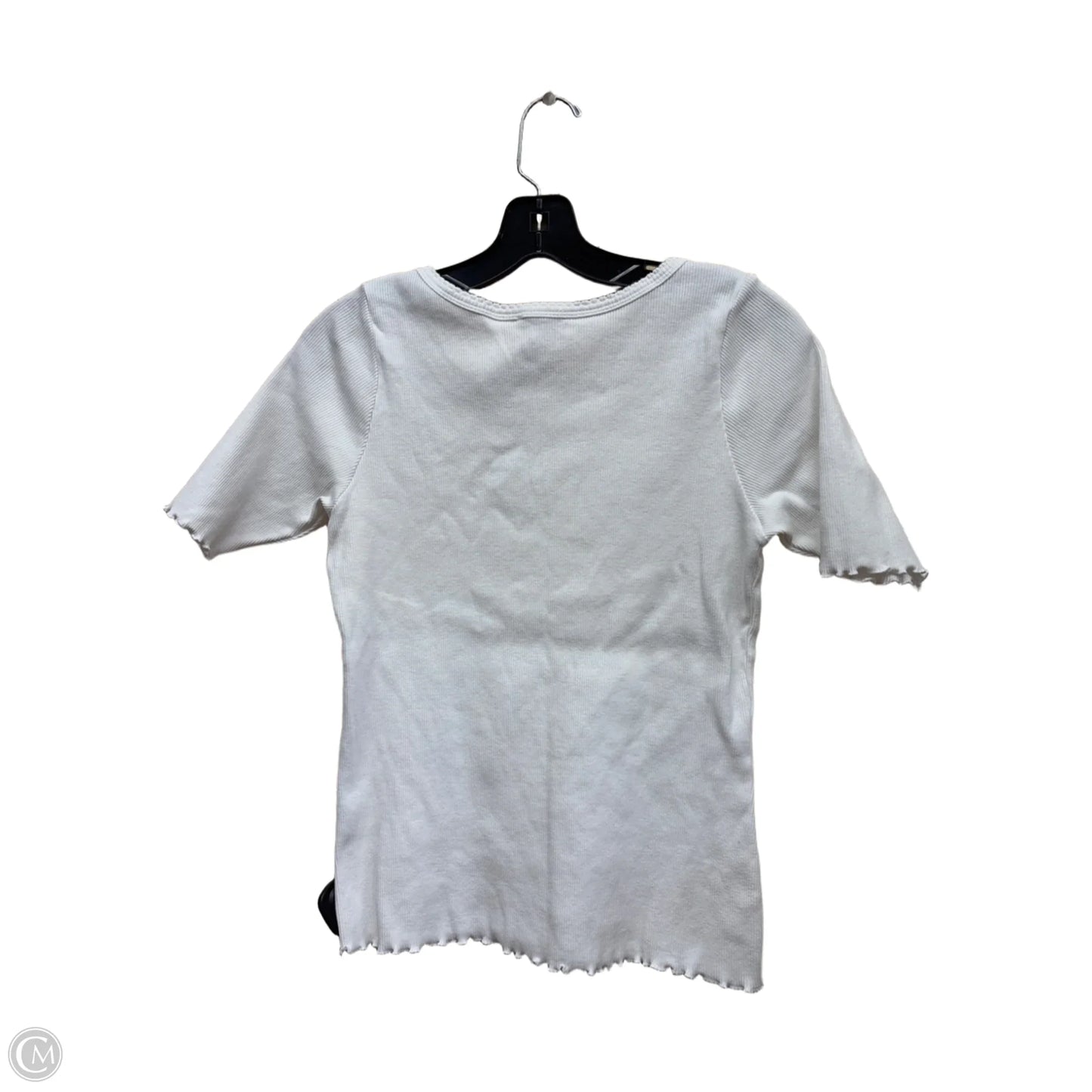 Top Short Sleeve By Sundance In White, Size: L