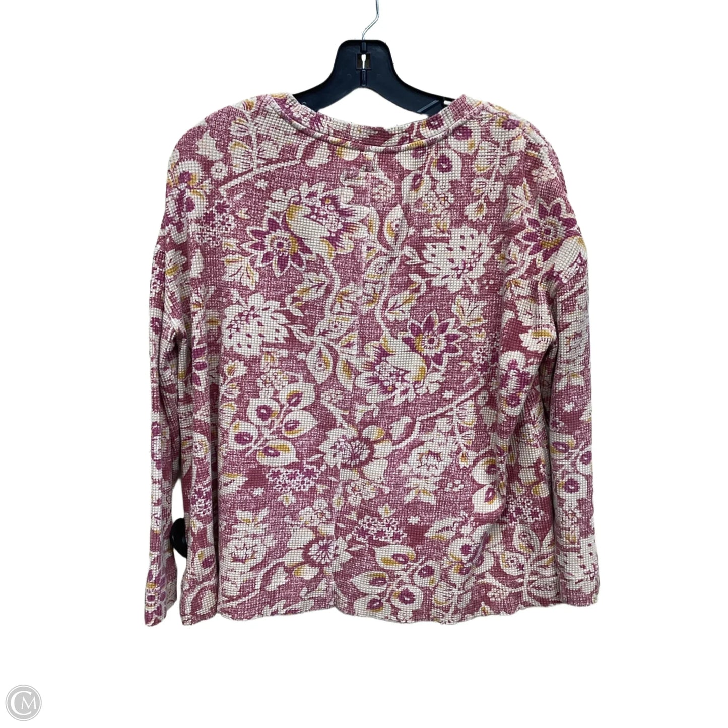 Top Long Sleeve By Pilcro In Pink & Tan, Size: Xs