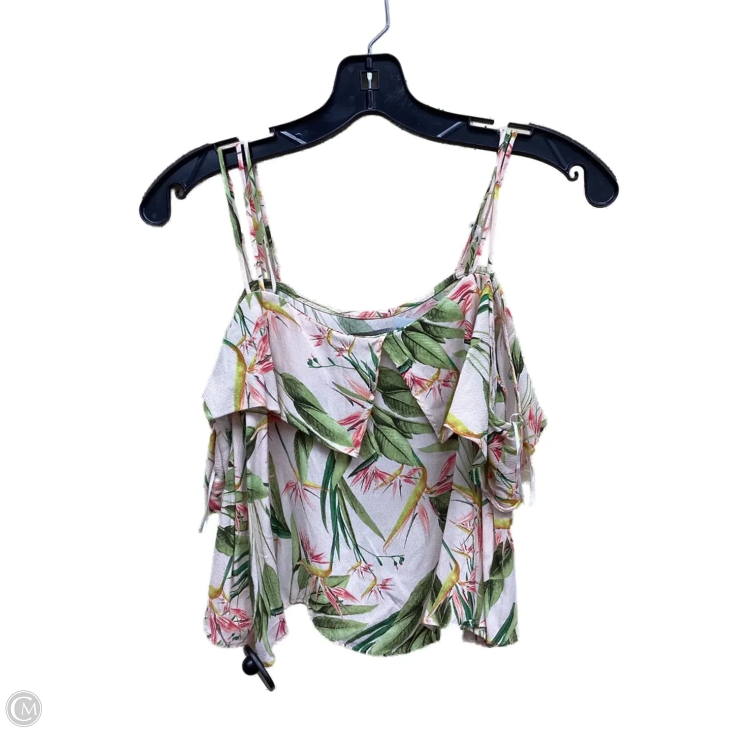 Top Sleeveless By Zara In Floral Print, Size: Xs