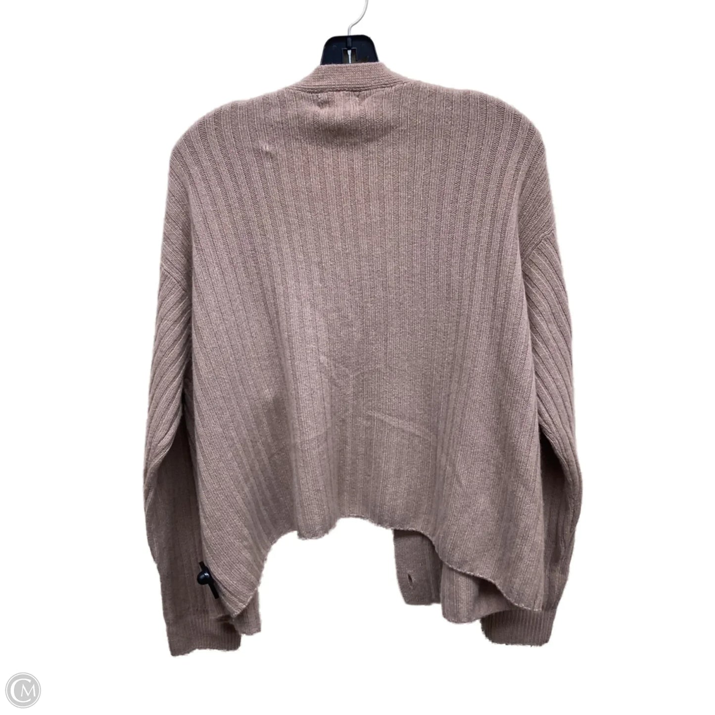 Sweater Cardigan Cashmere By Bloomingdales In Brown, Size: L