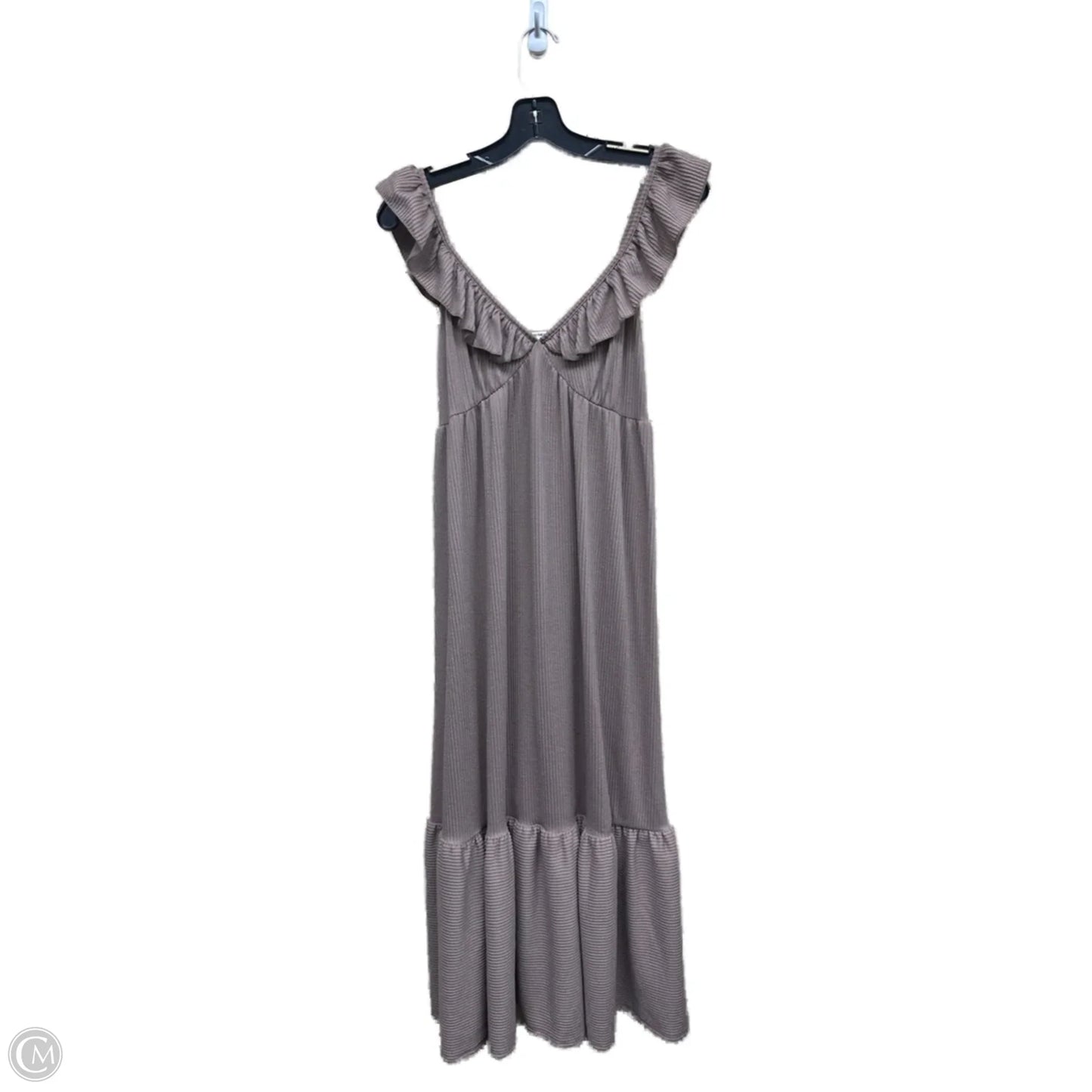 Dress Casual Midi By Caution To The Wind In Brown, Size: M