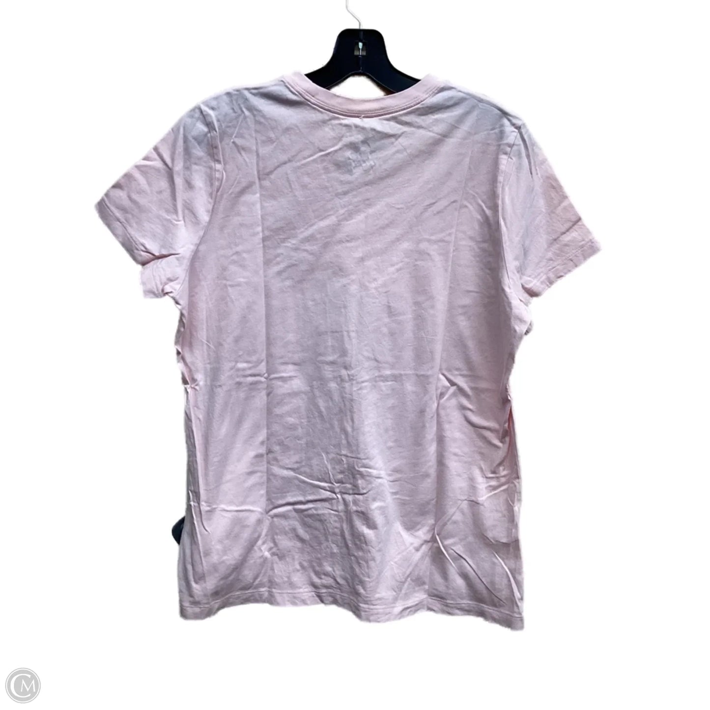 Athletic Top Short Sleeve By Nike Apparel In Pink, Size: Xl