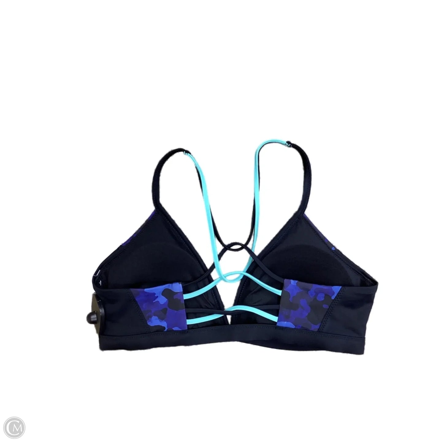 Athletic Bra By Athleta In Black & Blue, Size: S