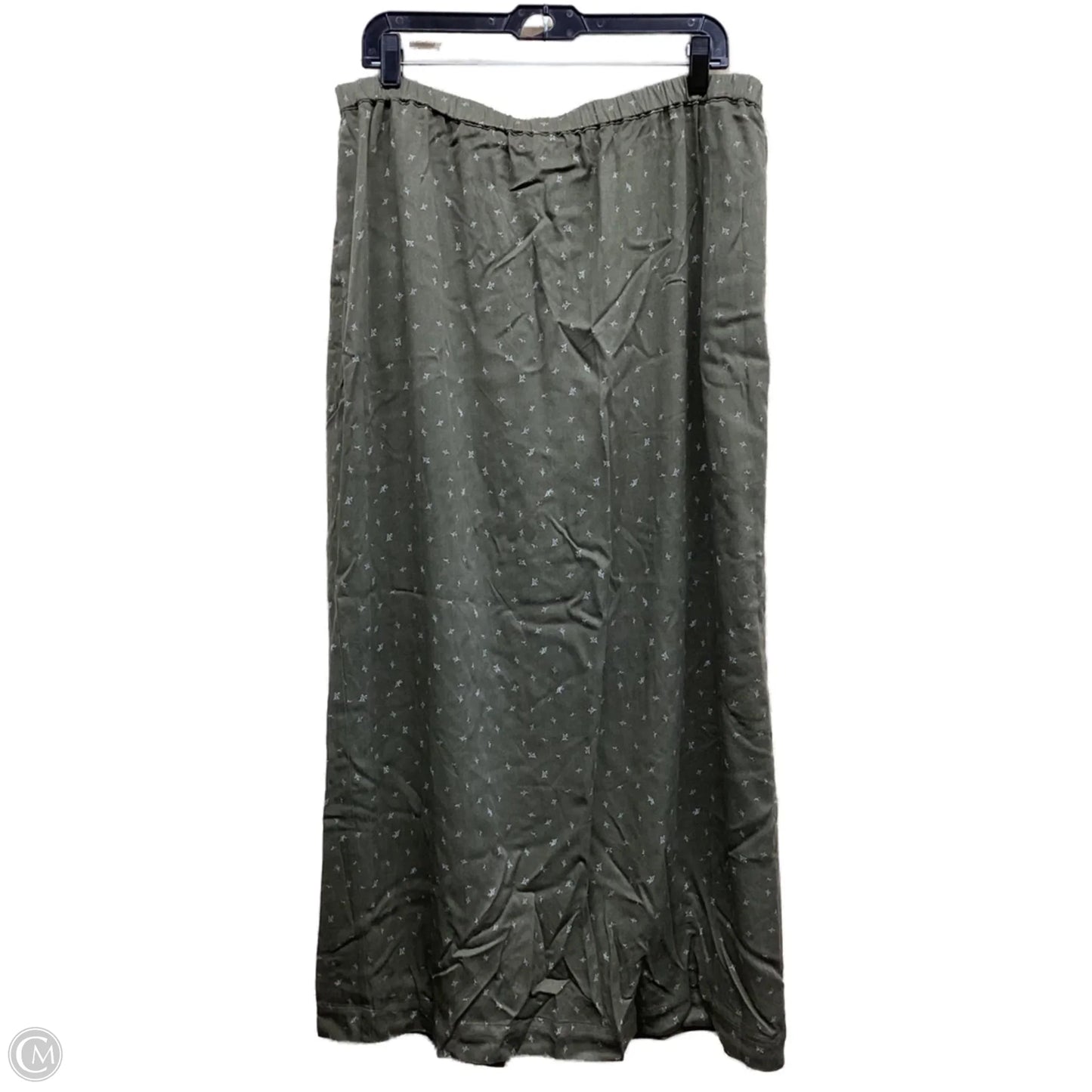Skirt Maxi By Melrose And Market In Green, Size: Xl