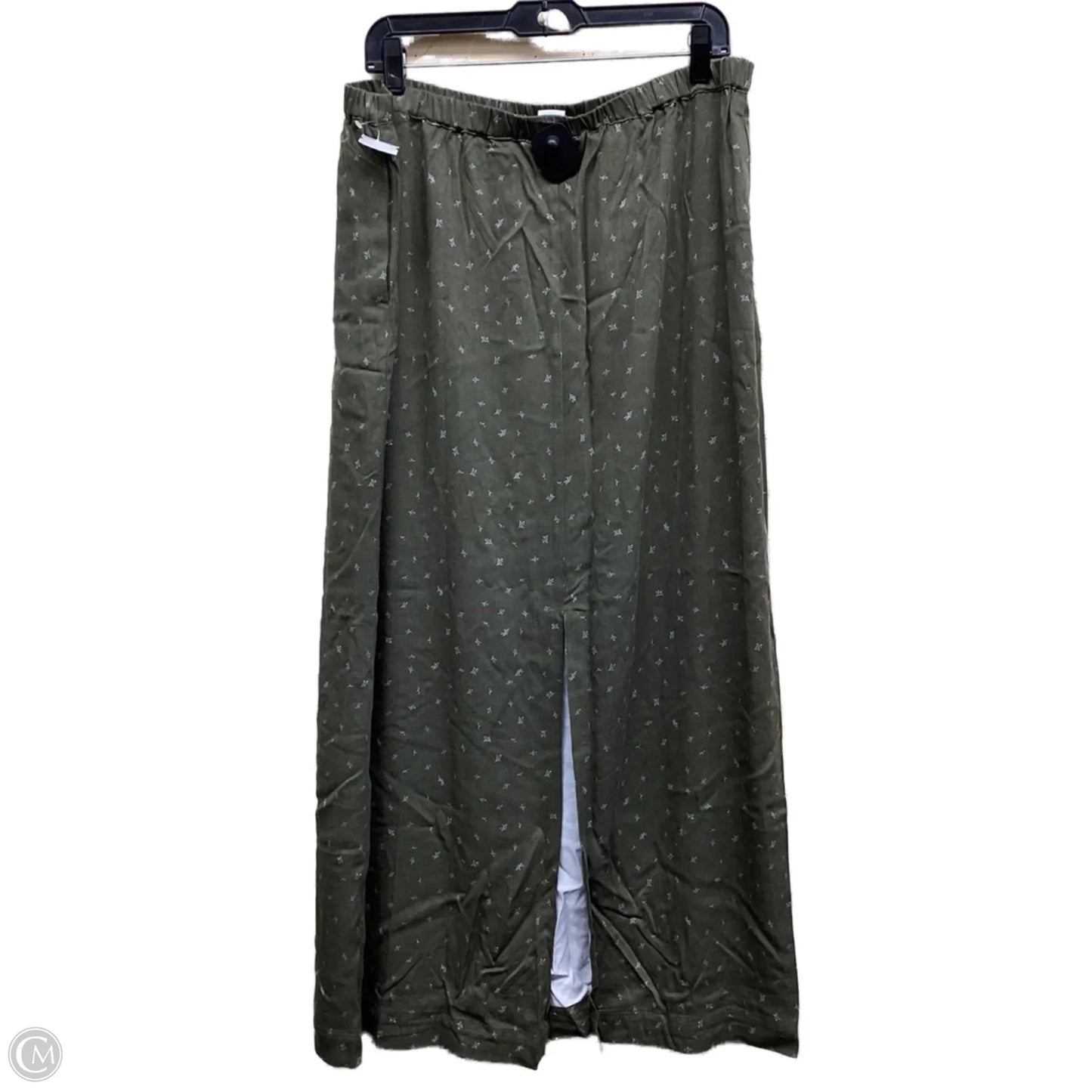 Skirt Maxi By Melrose And Market In Green, Size: Xl