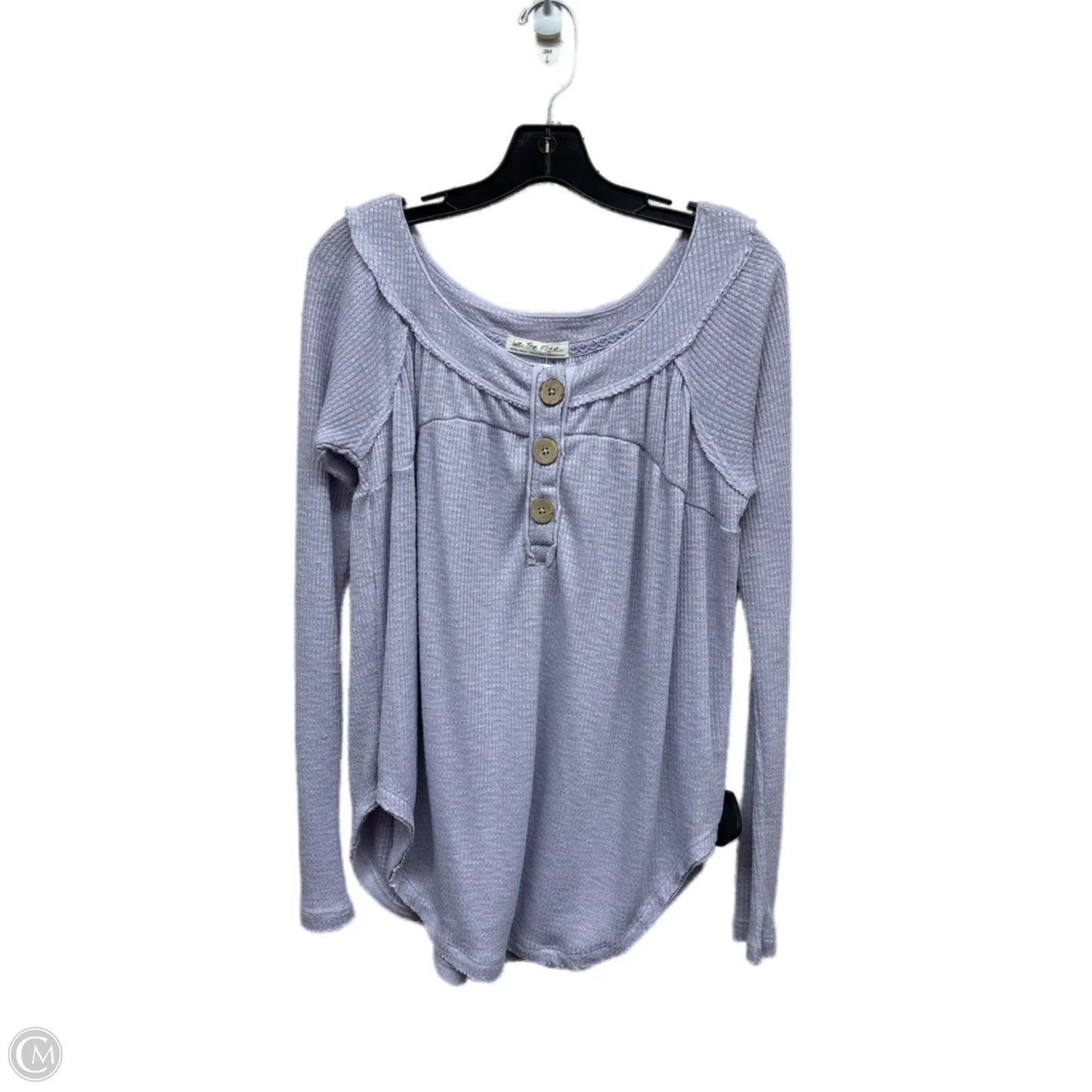 Top Long Sleeve By We The Free In Purple, Size: Xs