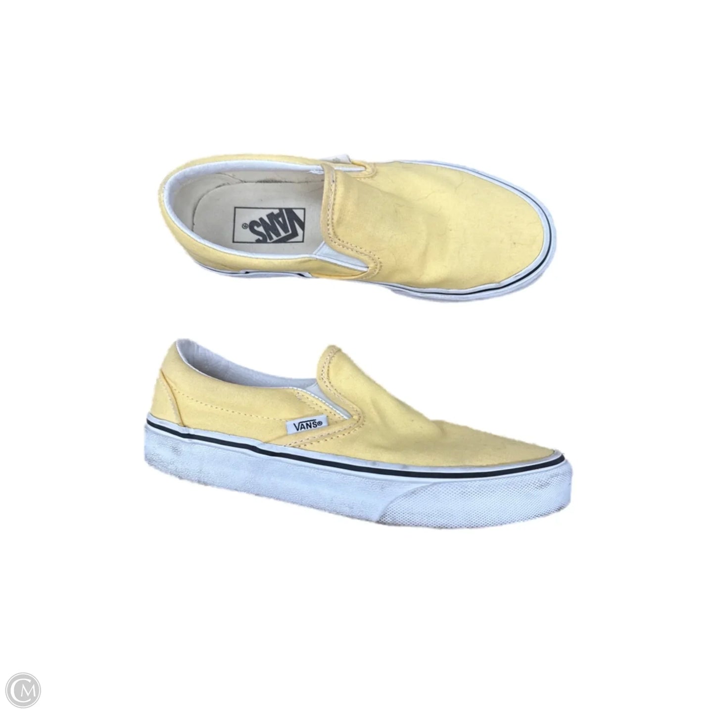 Shoes Sneakers By Vans In Yellow, Size: 6.5