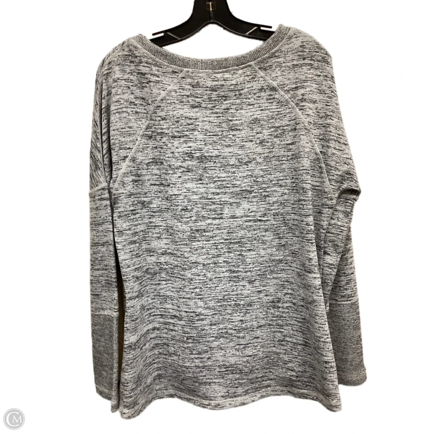 Athletic Top Long Sleeve Collar By Athleta In Grey, Size: L