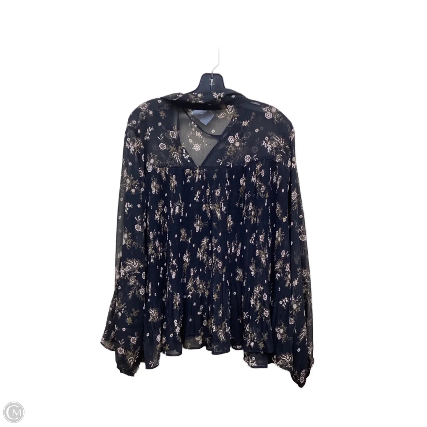 Top Long Sleeve By Lc Lauren Conrad In Floral Print, Size: Xl