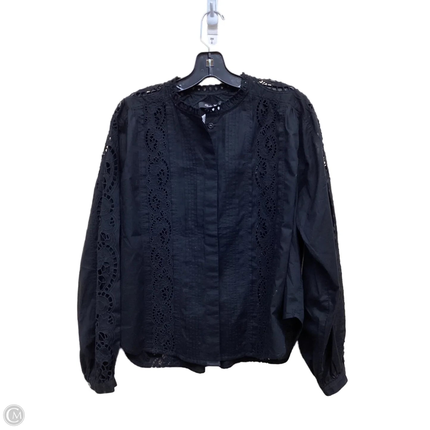 Top Long Sleeve By Madewell In Black, Size: M