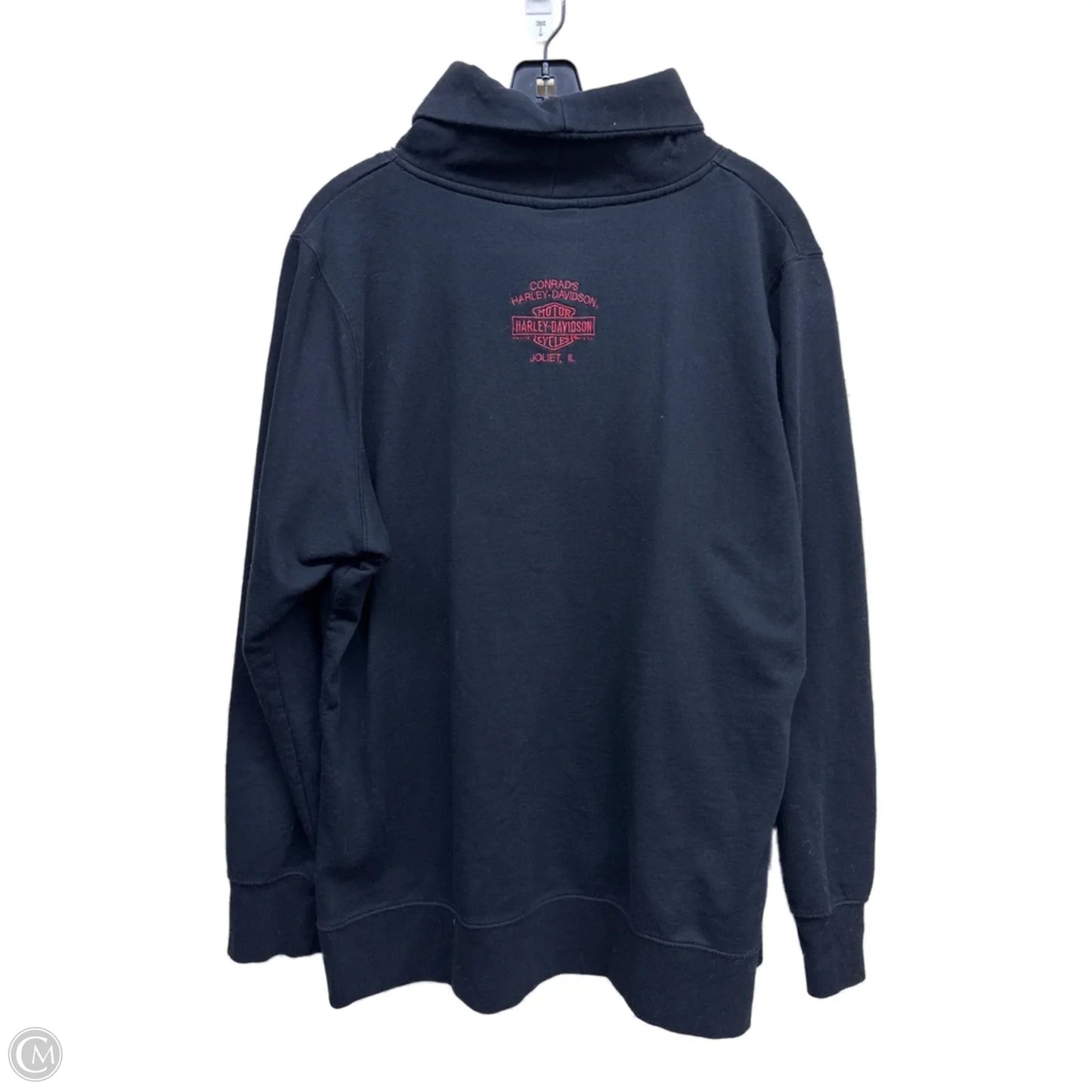 Sweatshirt Collar By Harley Davidson In Black & Pink, Size: Xxl