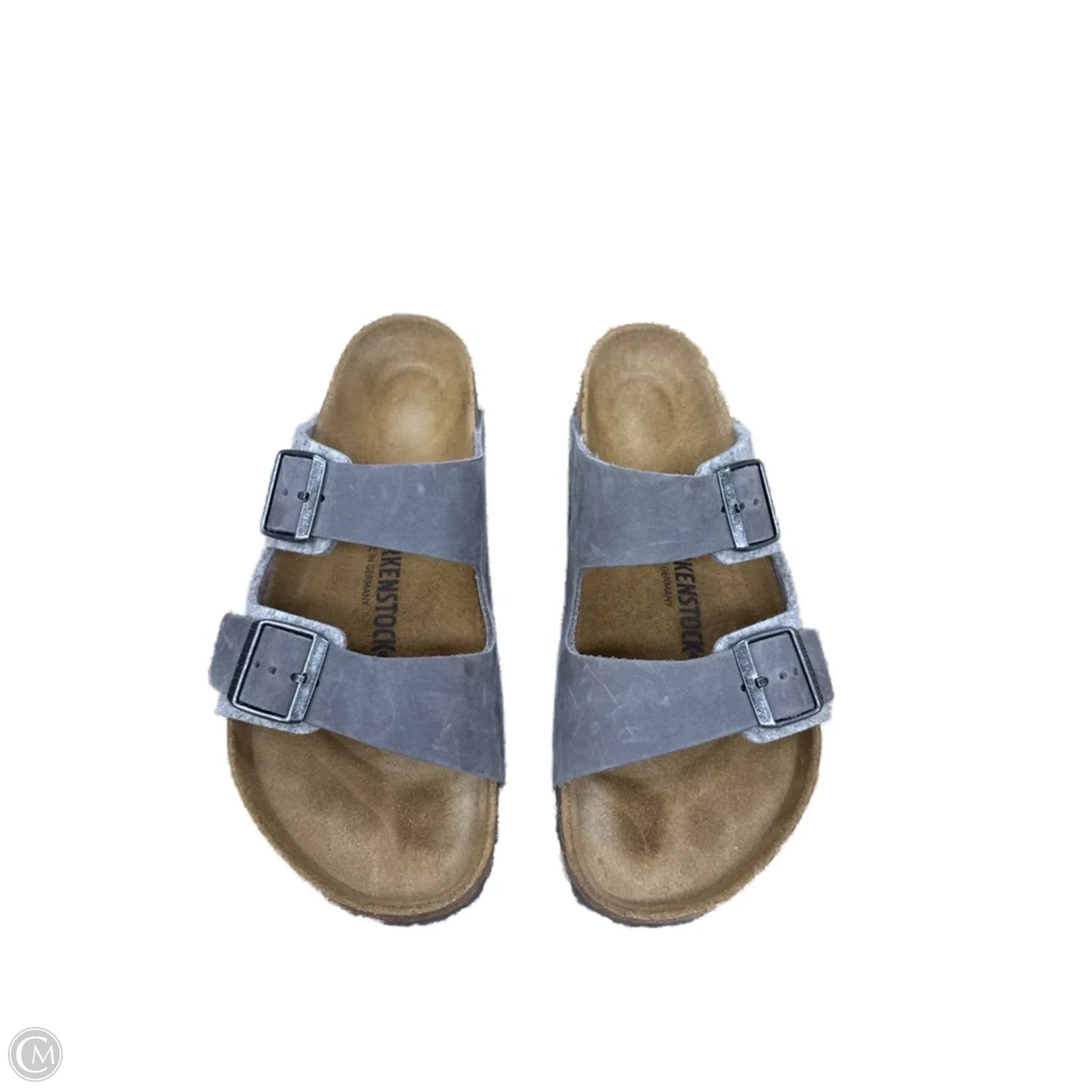 Sandals Flats By Birkenstock In Grey, Size: 11