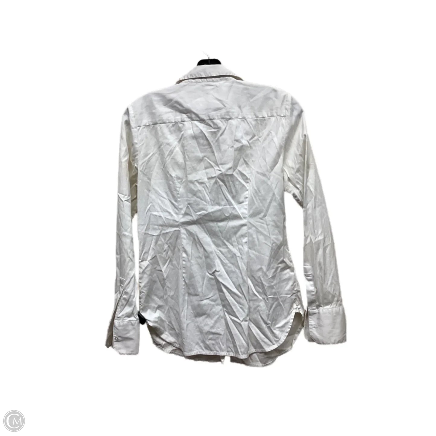 Top Long Sleeve By Ann Taylor In White, Size: 4