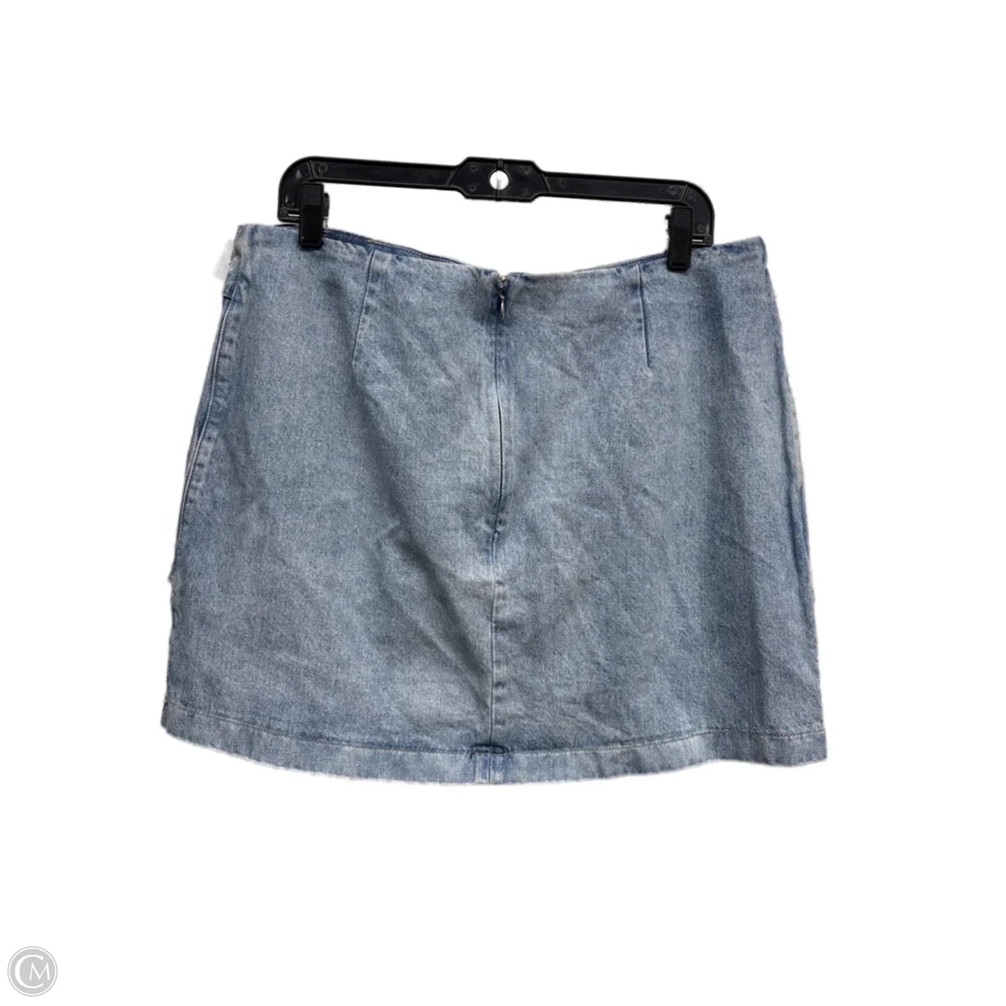 Skirt Mini & Short By Express In Blue Denim, Size: 14