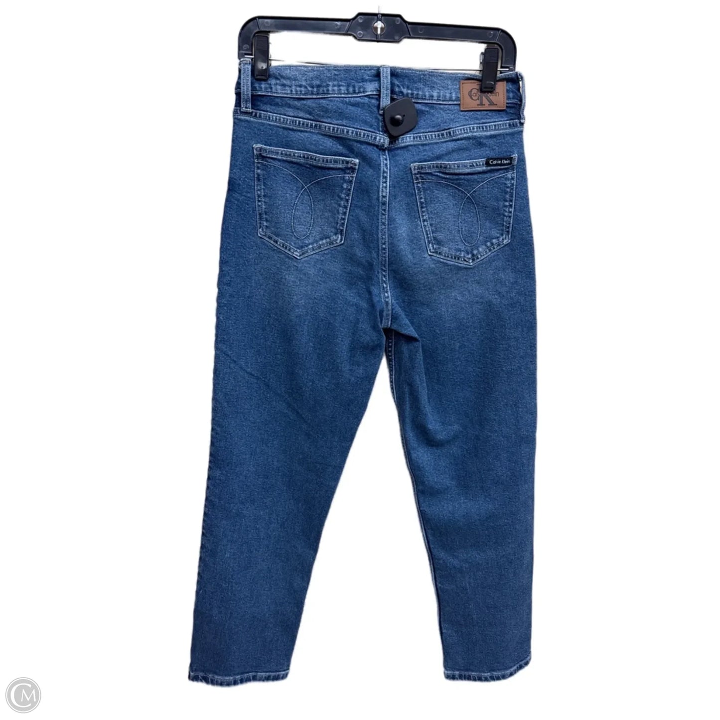 Jeans Straight By Calvin Klein In Blue Denim, Size: 6