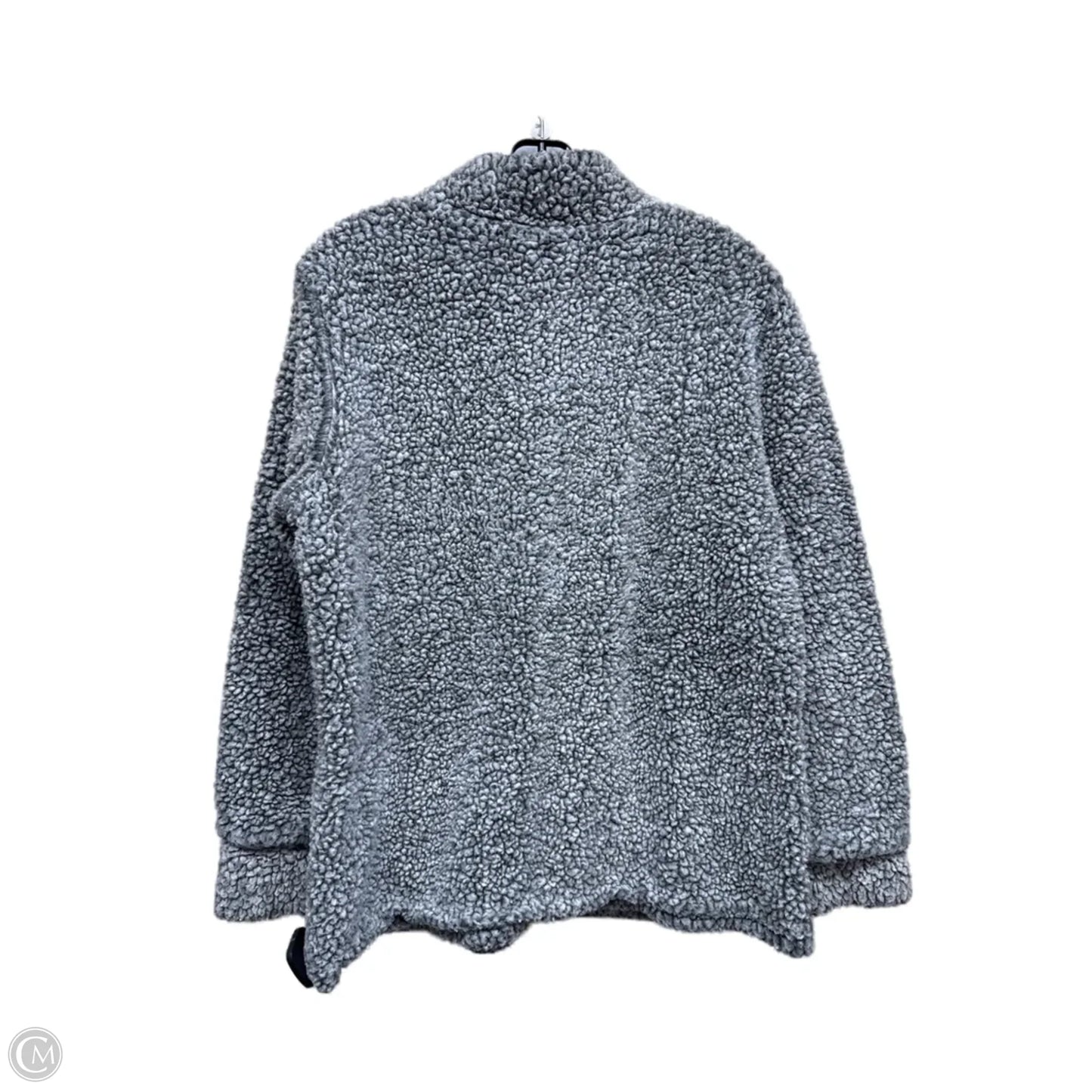 Jacket Faux Fur & Sherpa By Weatherproof In Grey, Size: L