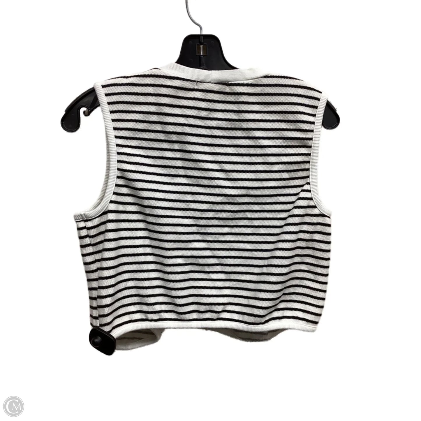 Top Sleeveless By Atelier In Striped Pattern, Size: Xl