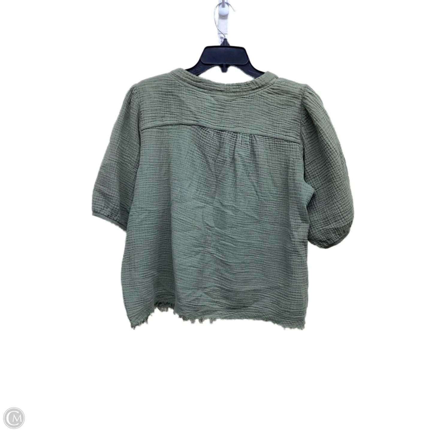 Top Short Sleeve By Knox Rose In Green, Size: L
