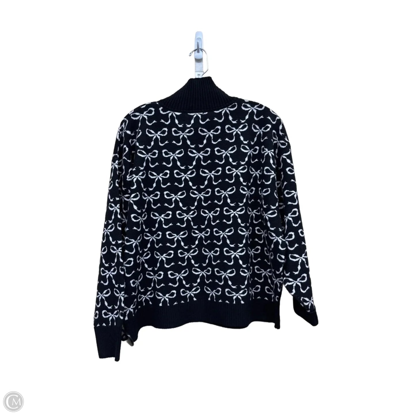 Sweater By Maeve In Black & White, Size: M