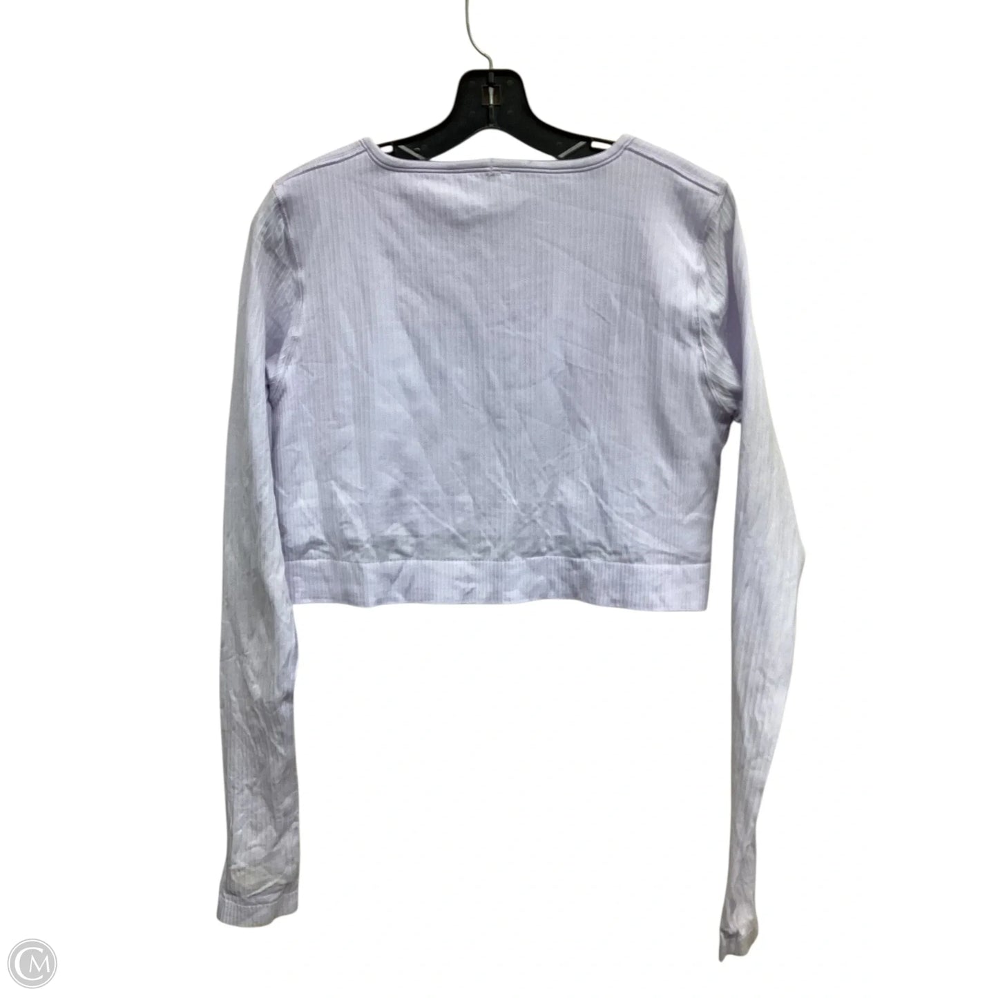 Athletic Top Long Sleeve Crewneck By Lululemon In Purple, Size: 14