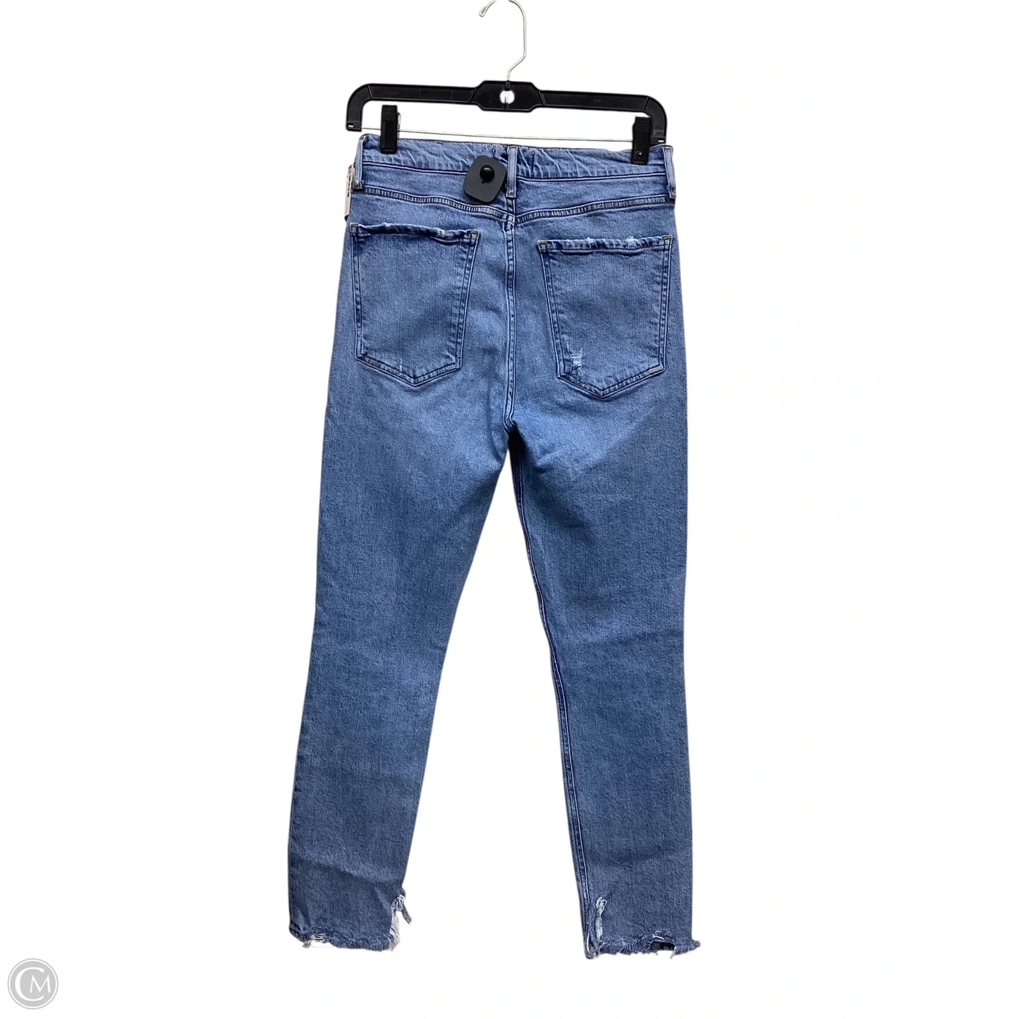 Jeans Straight By Agolde In Blue Denim, Size: 8