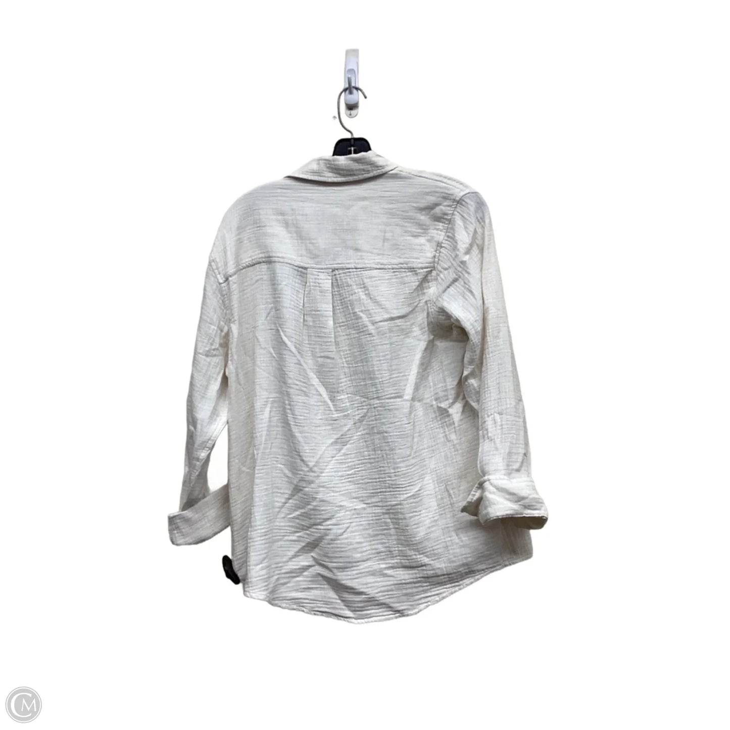 Top Long Sleeve By Universal Thread In White, Size: S