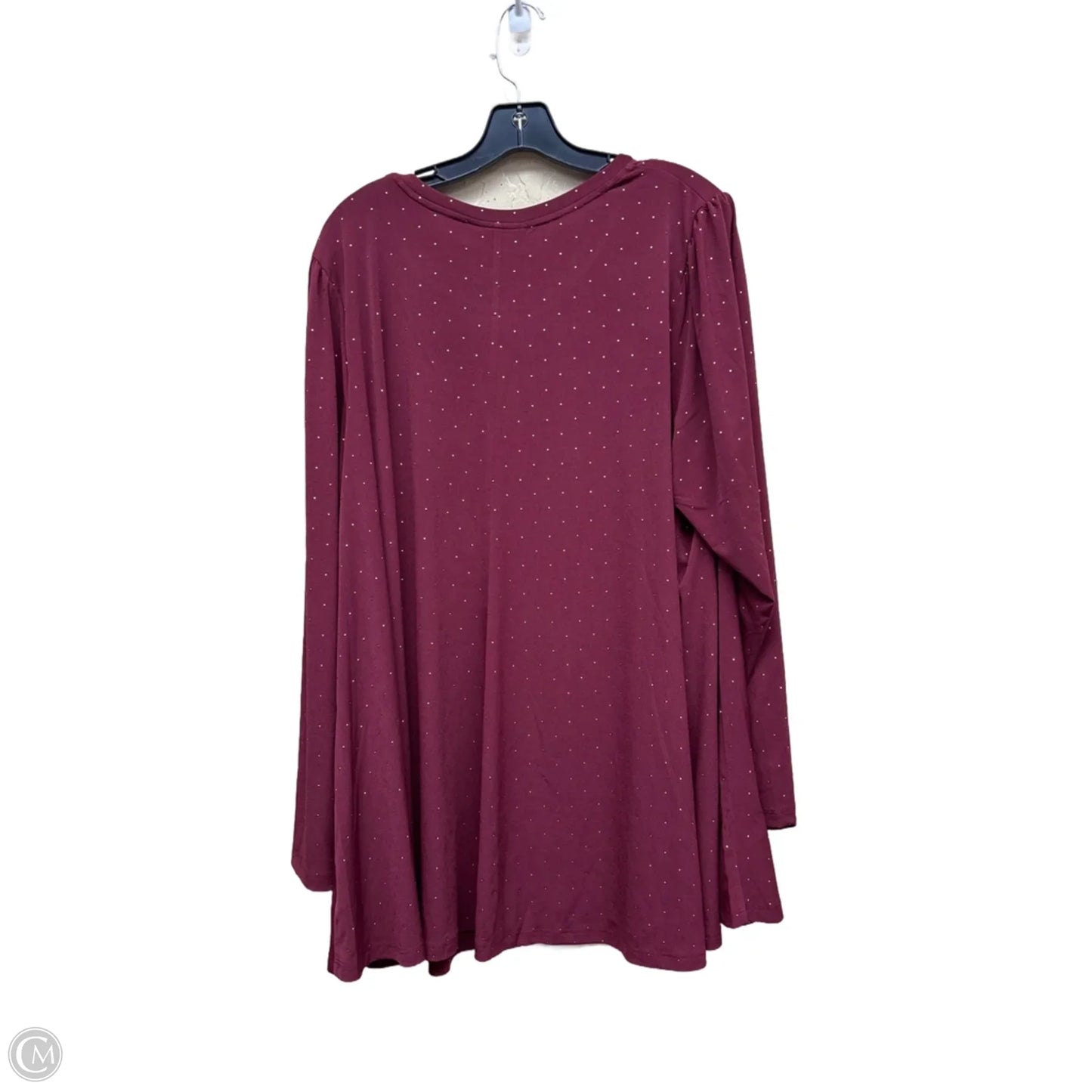 Top Long Sleeve By Lane Bryant In Polkadot Pattern, Size: 22