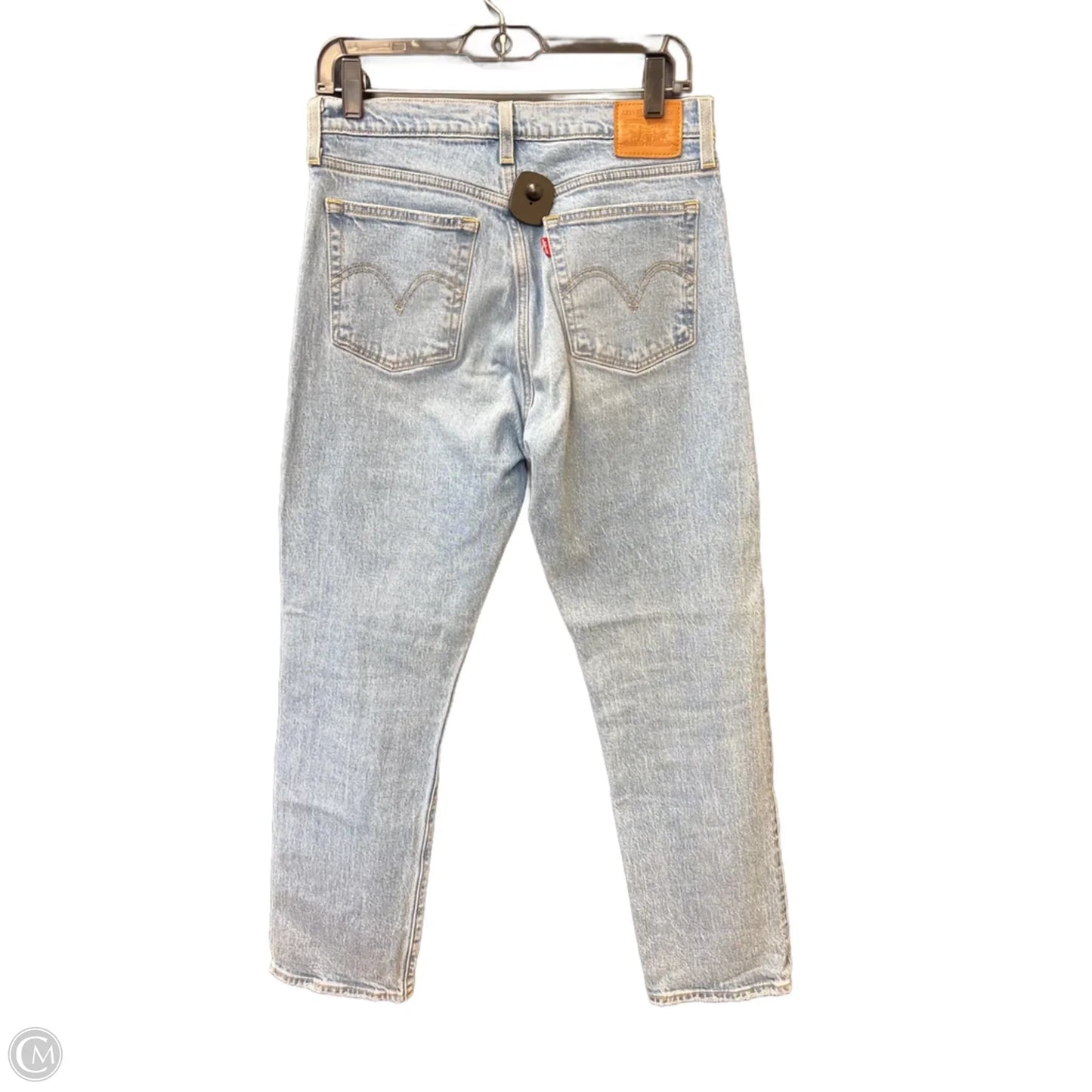 Jeans Straight By Levis In Blue Denim, Size: 6