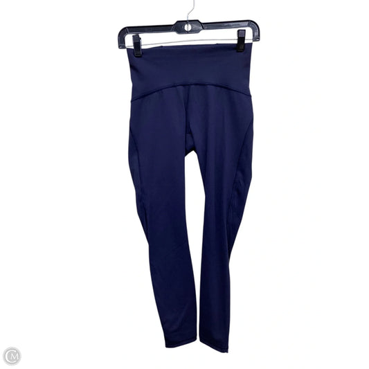Athletic Leggings By Lululemon In Navy, Size: 4