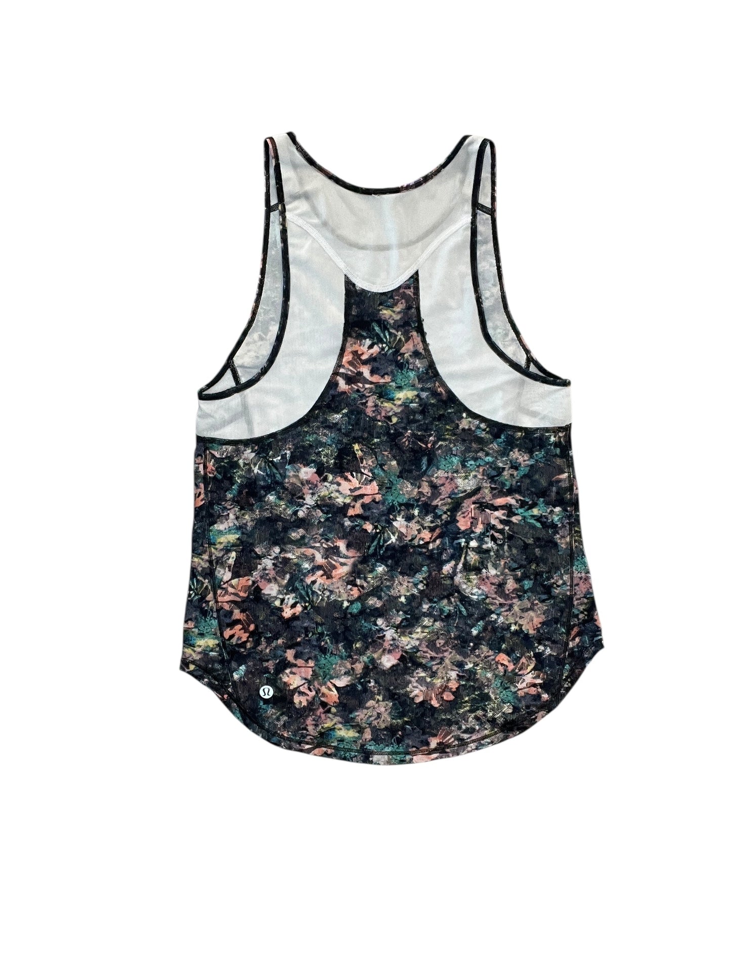 Athletic Tank Top By Lululemon In Floral Print, Size:S