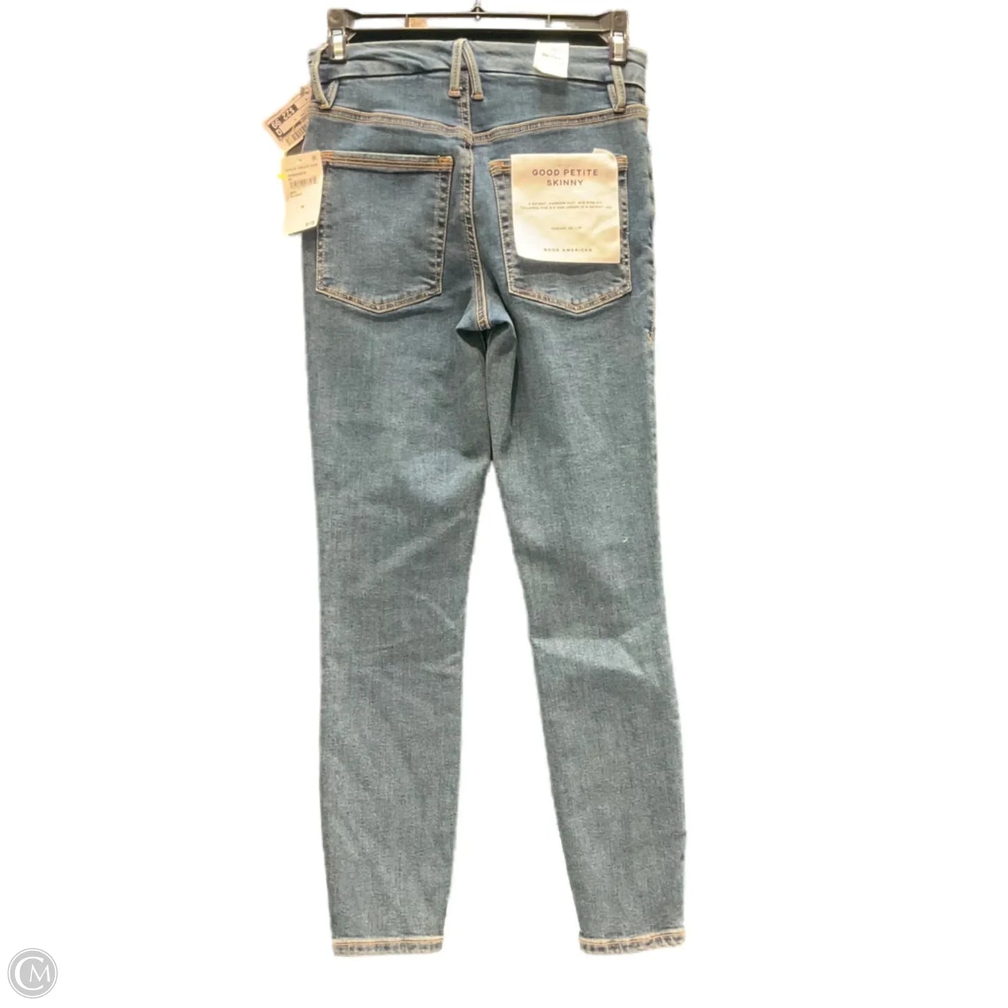 Jeans Skinny By Good American In Blue Denim, Size: 0