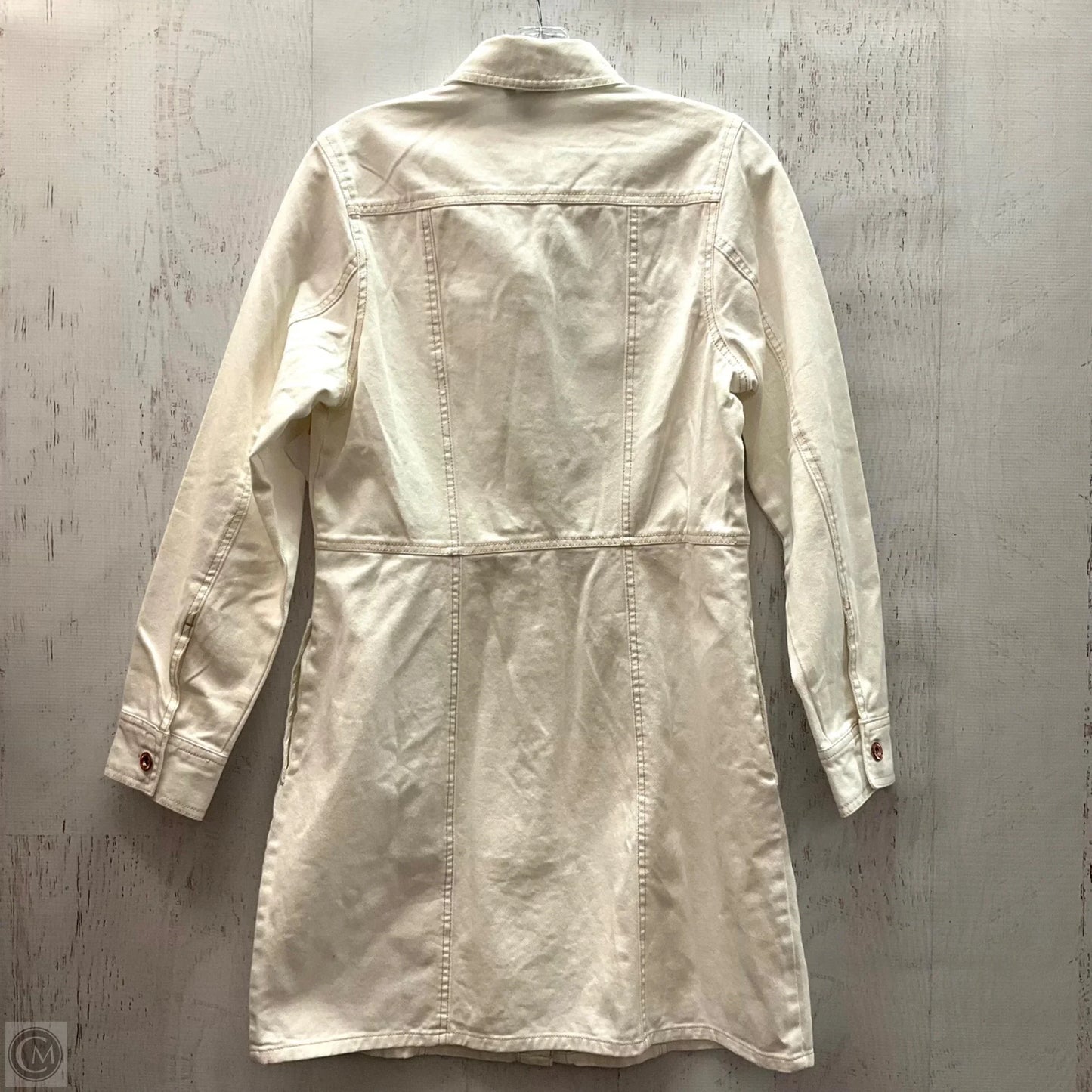 Jacket Designer By Frye In White, Size: M