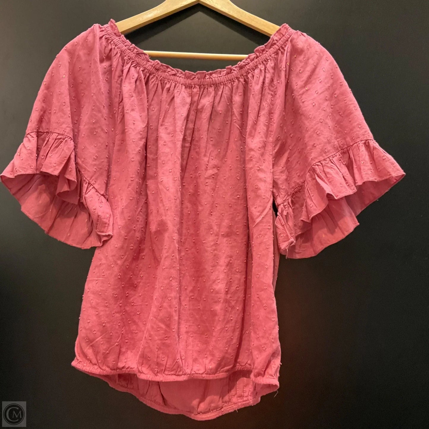 Top Short Sleeve By Maurices In Pink, Size: S
