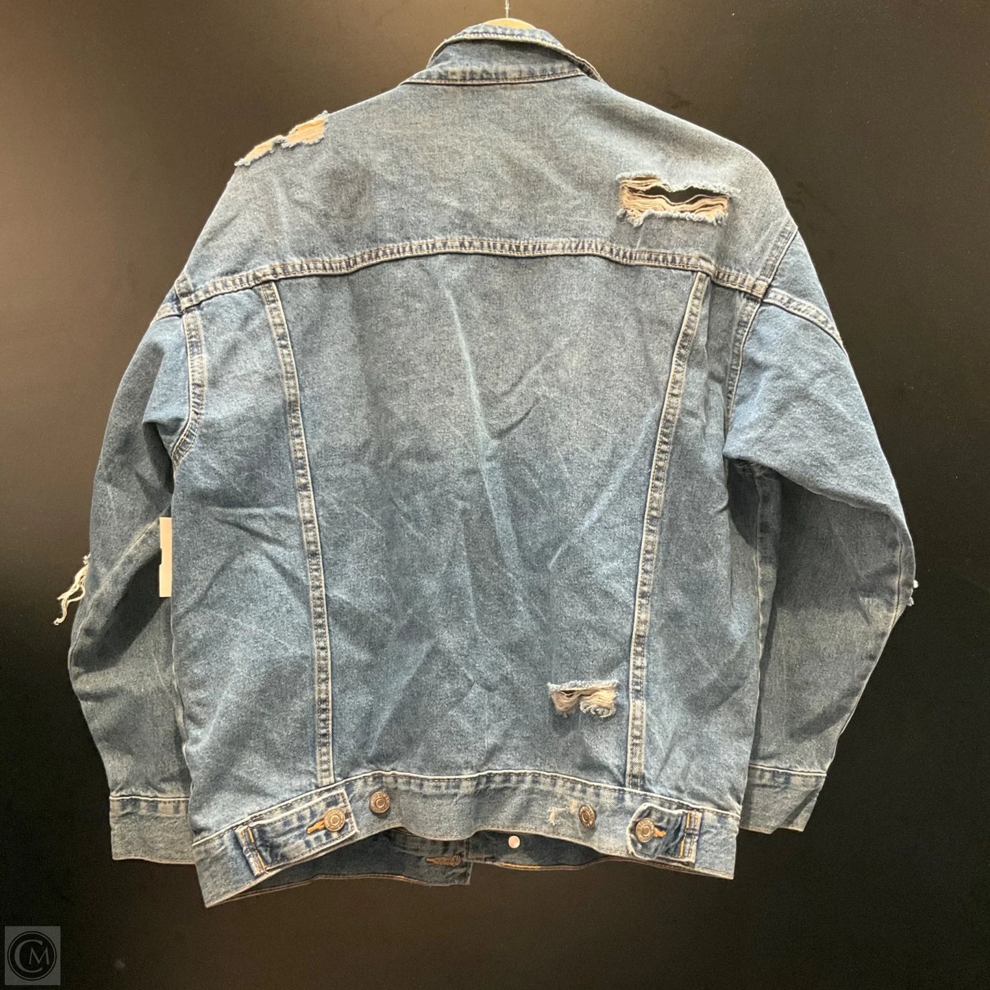 Jacket Denim By H&m In Blue, Size: Xs