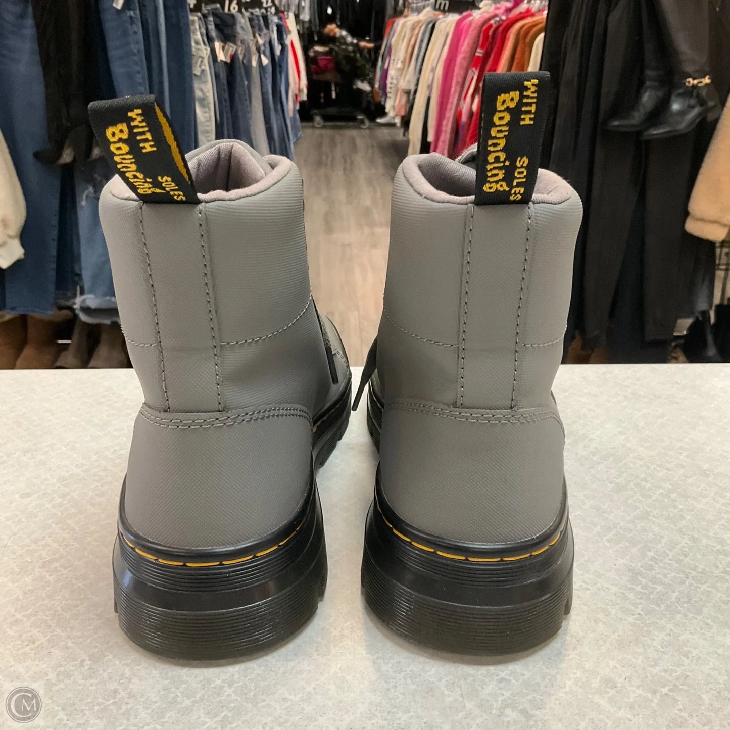 Boots Combat By Dr Martens In Grey, Size: 9