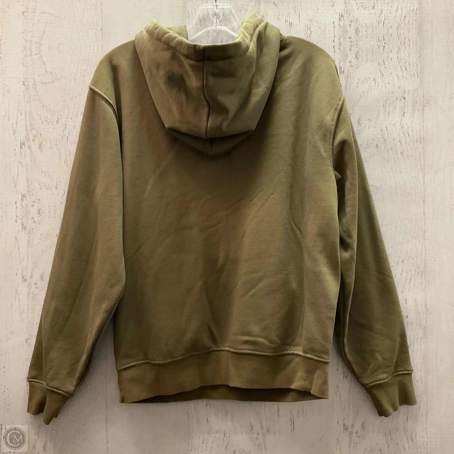 Athletic Sweatshirt Hoodie By Fashion Nova In Green, Size: M
