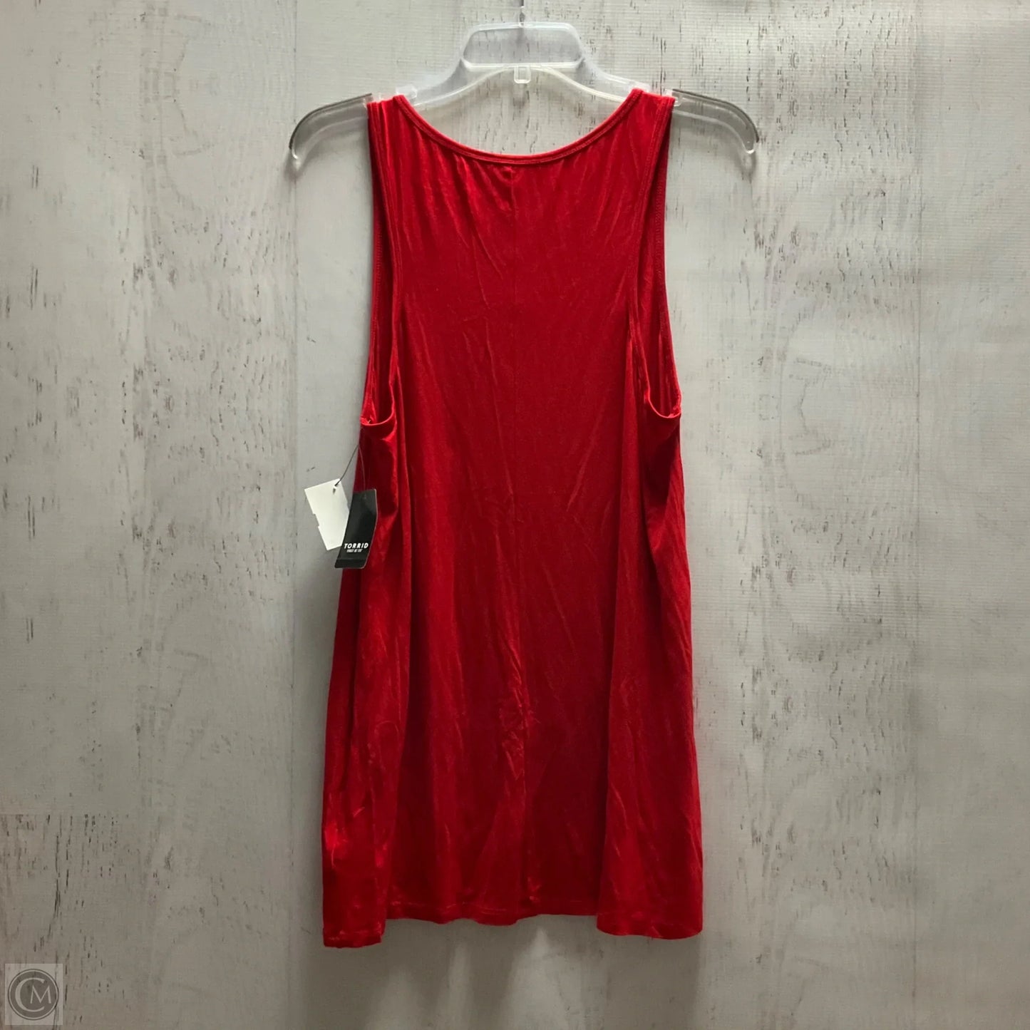 Top Sleeveless By Torrid In Red, Size: Xl