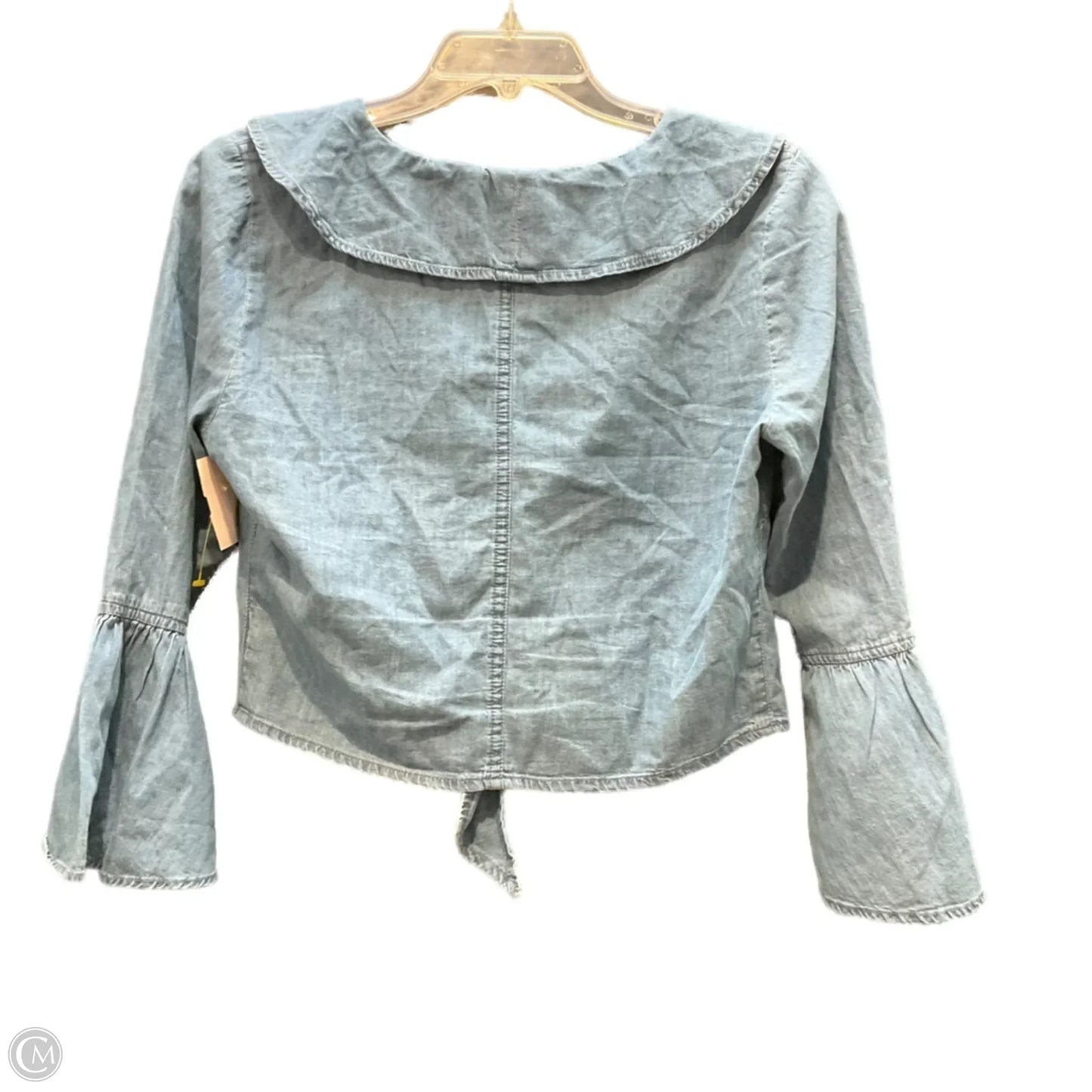 Top Long Sleeve By Asos In Blue, Size: 10