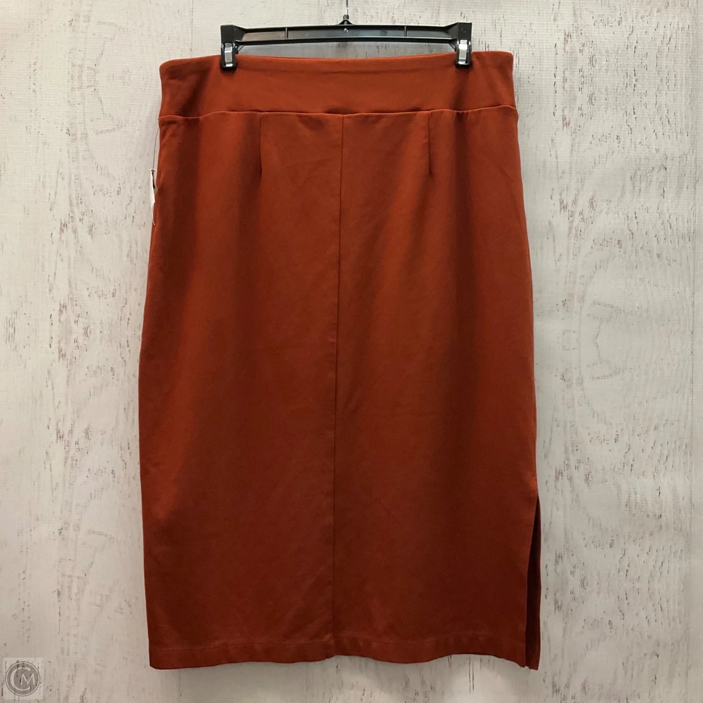 Skirt Maxi By Nine West In Orange, Size: L