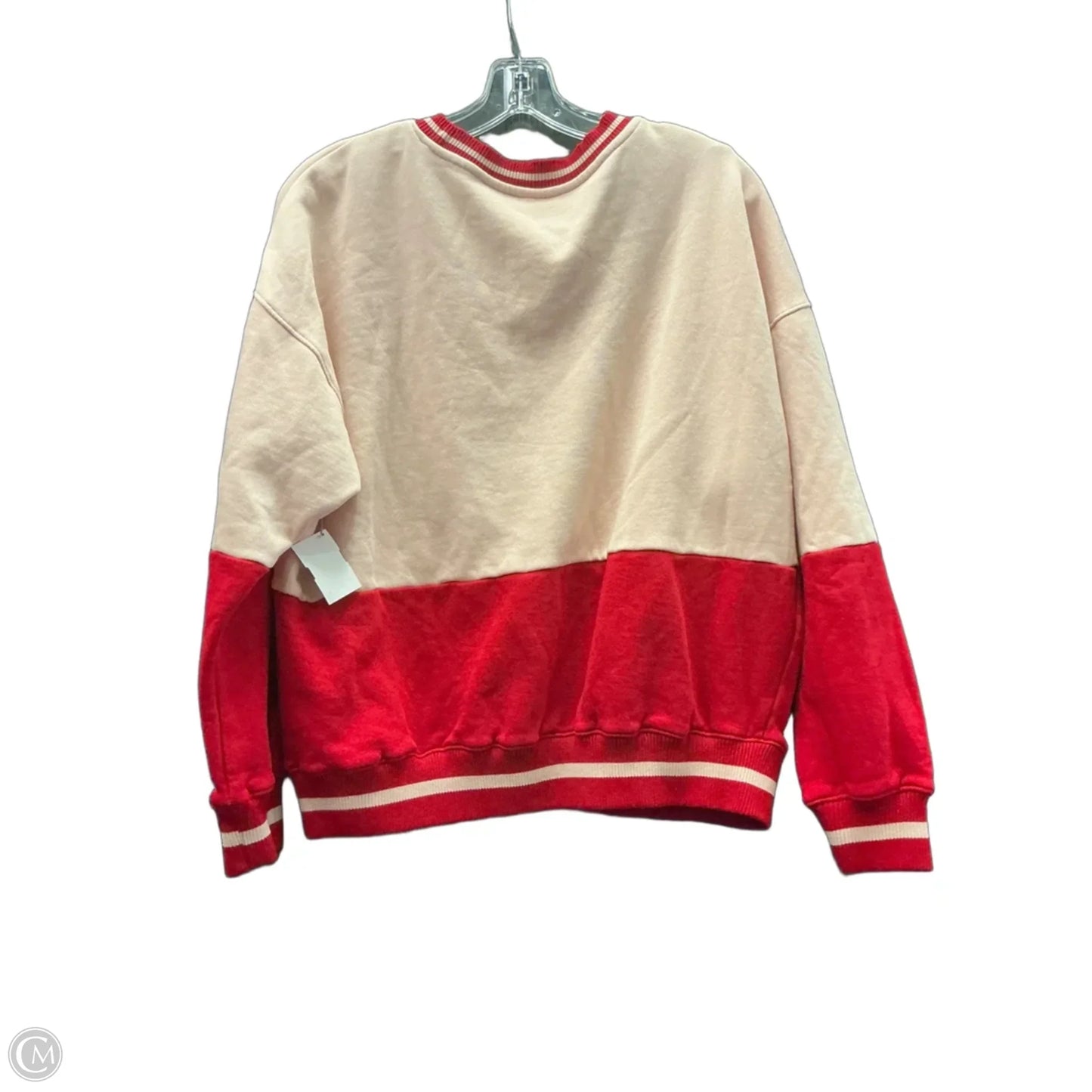 Sweatshirt Crewneck By Disney In Pink & Red, Size: S