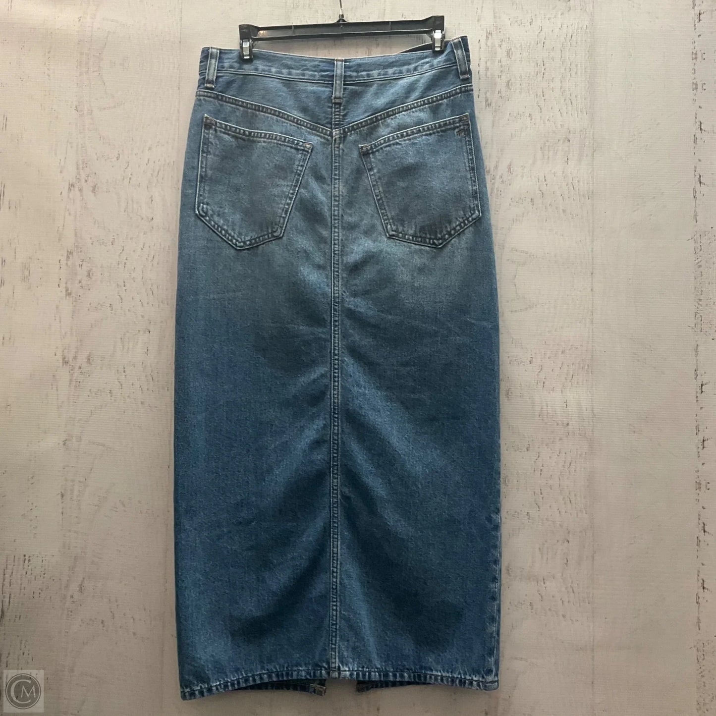 Skirt Midi By Madewell In Blue Denim, Size: 2