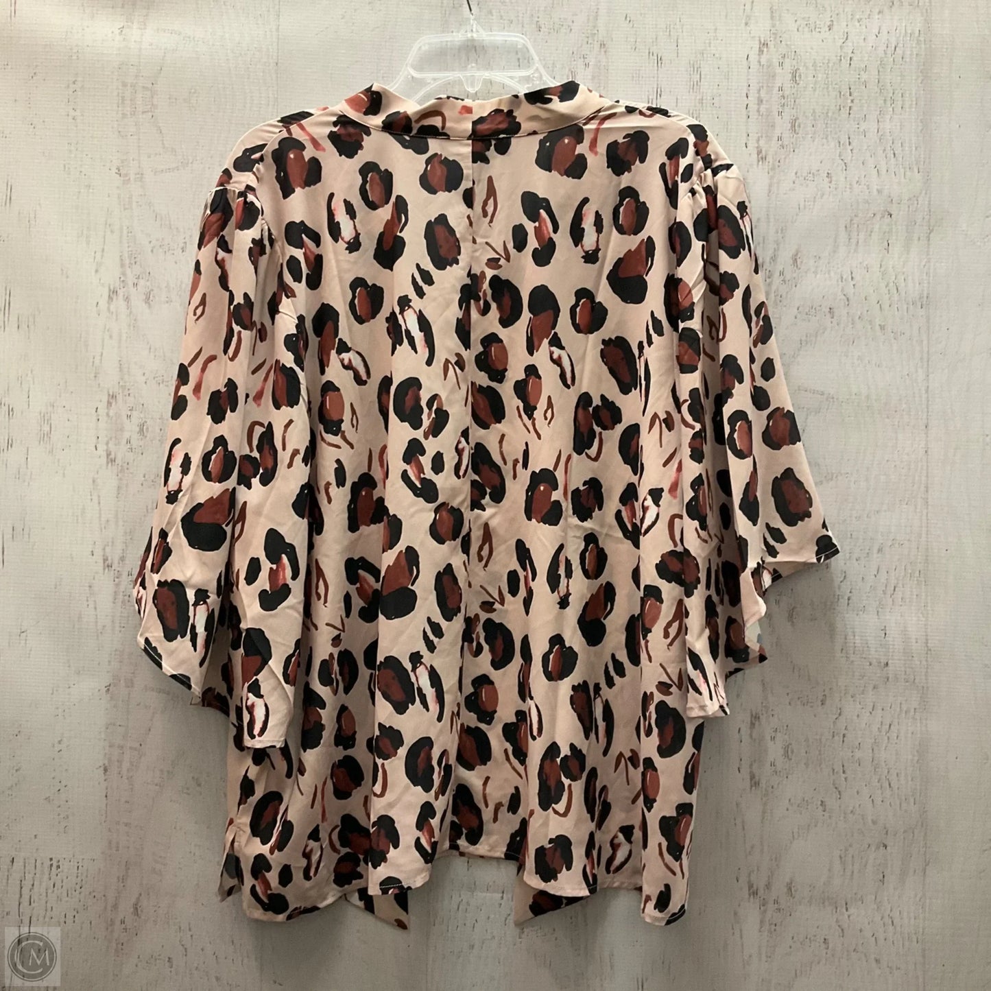 Top Short Sleeve By Eloquii In Animal Print, Size: 22