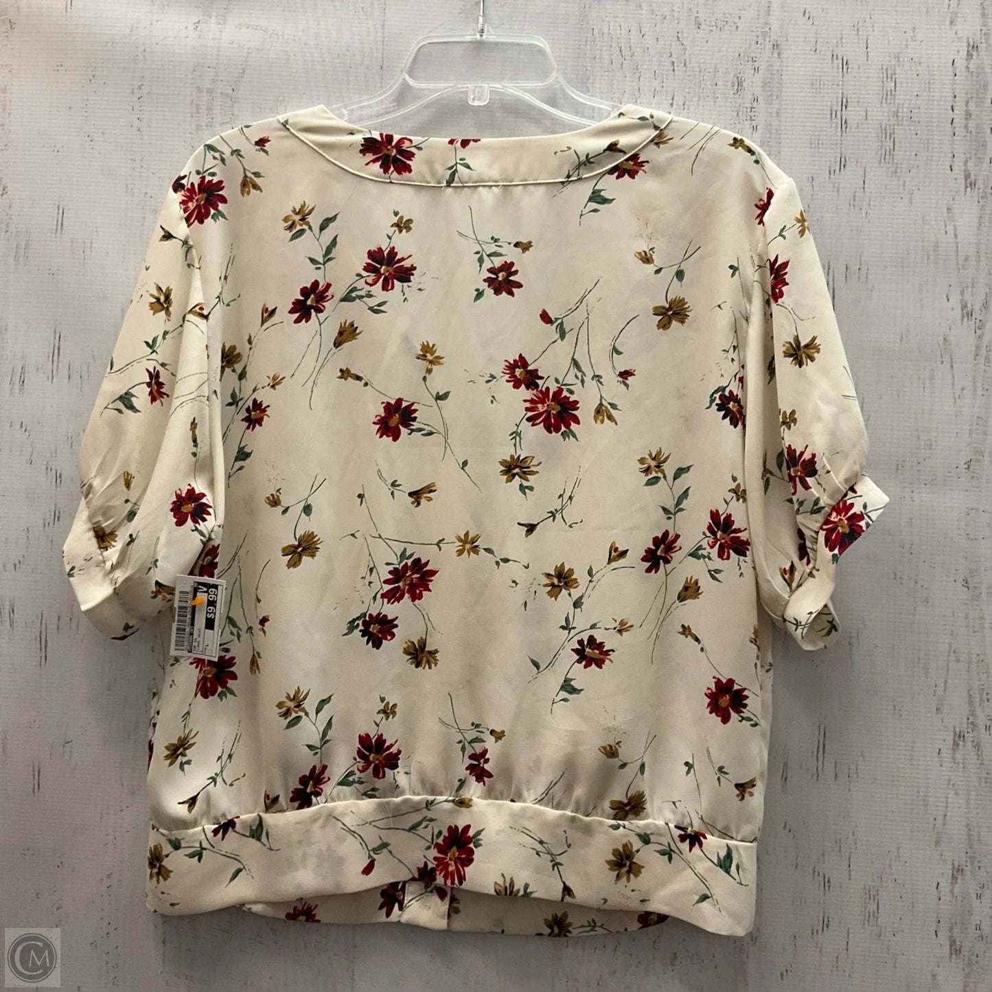 Top Short Sleeve By Sienna Sky In Floral Print, Size: L