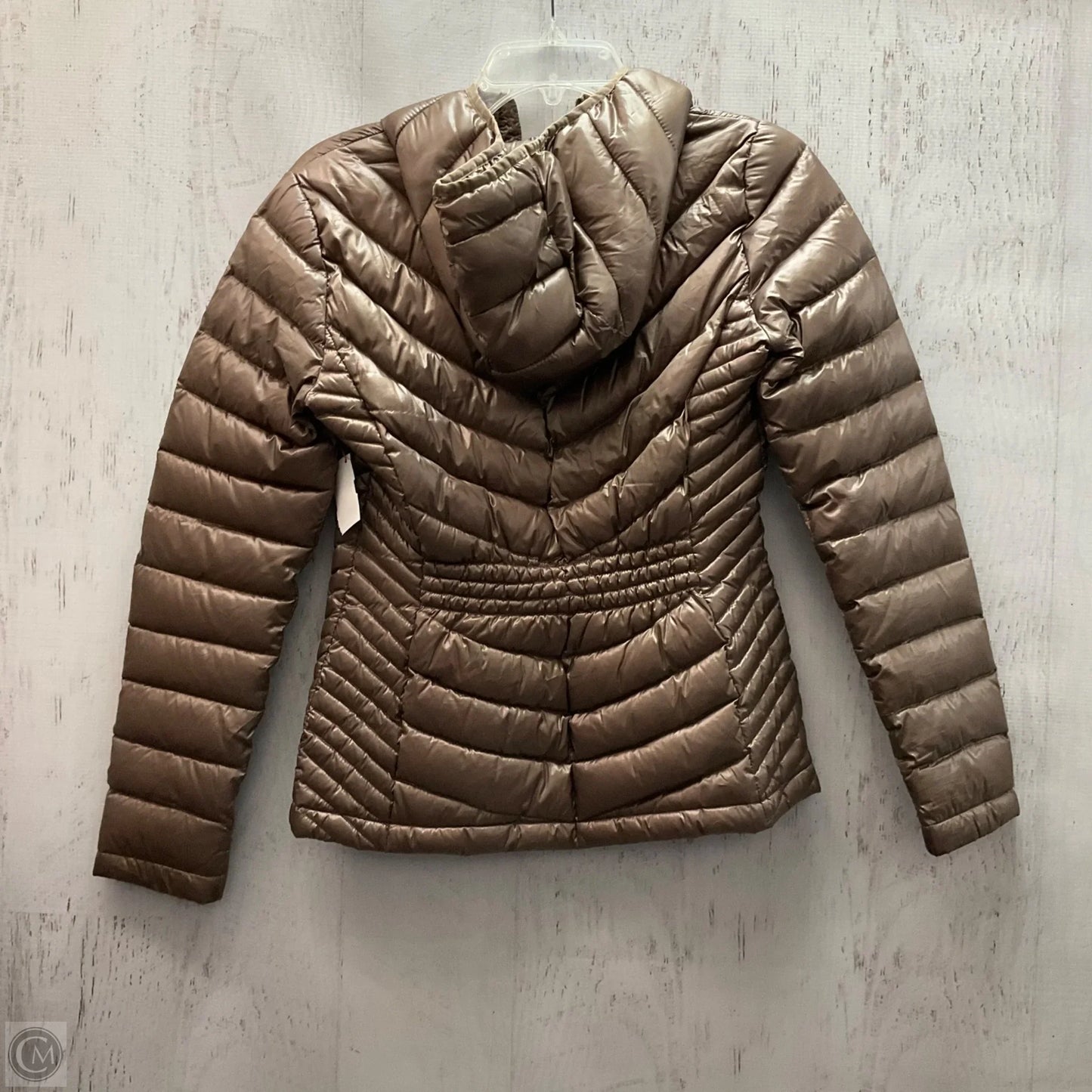 Jacket Puffer & Quilted By Calvin Klein In Bronze, Size: Xs