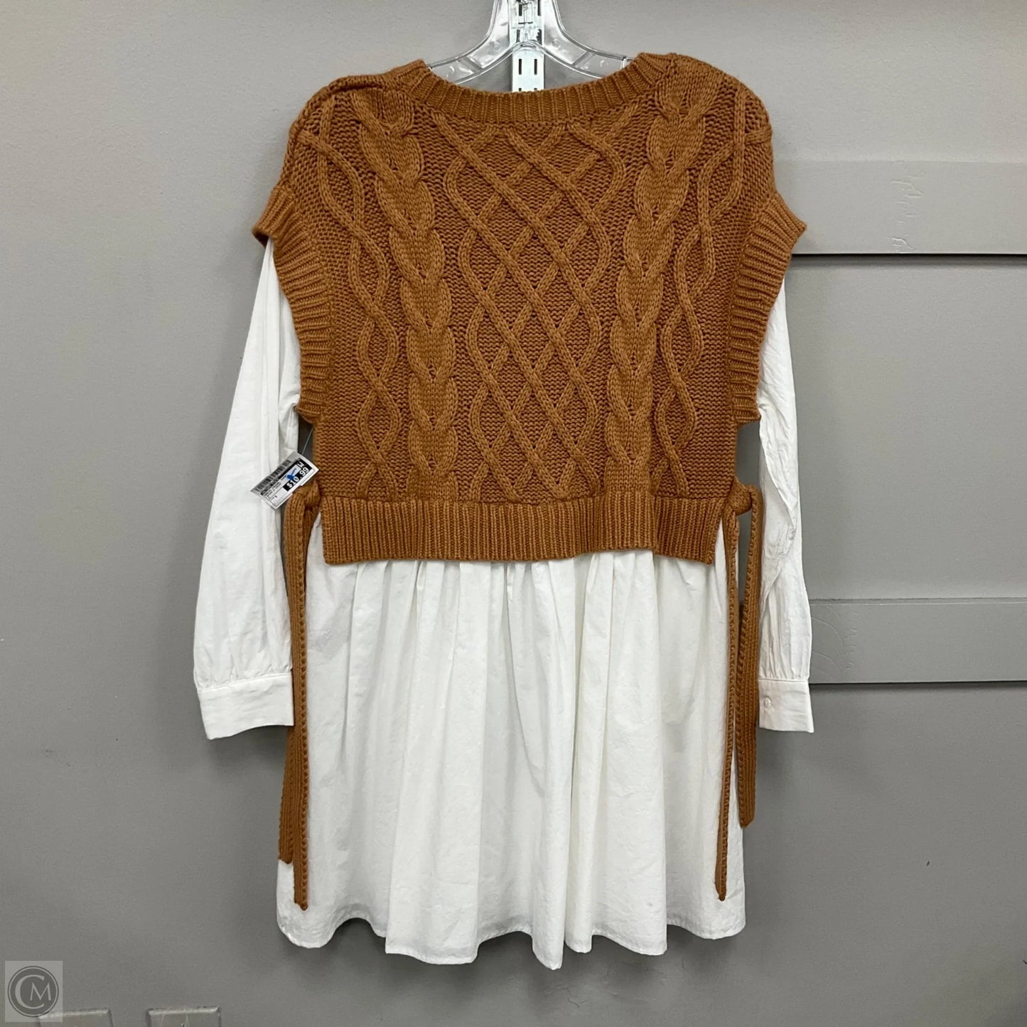 Dress Casual Short By Altard State In Brown & Cream, Size: S