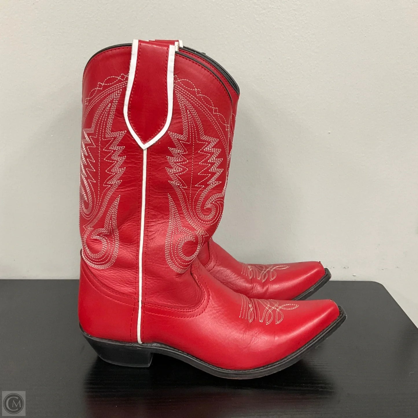 Boots Western By Cmb In Red, Size: 9