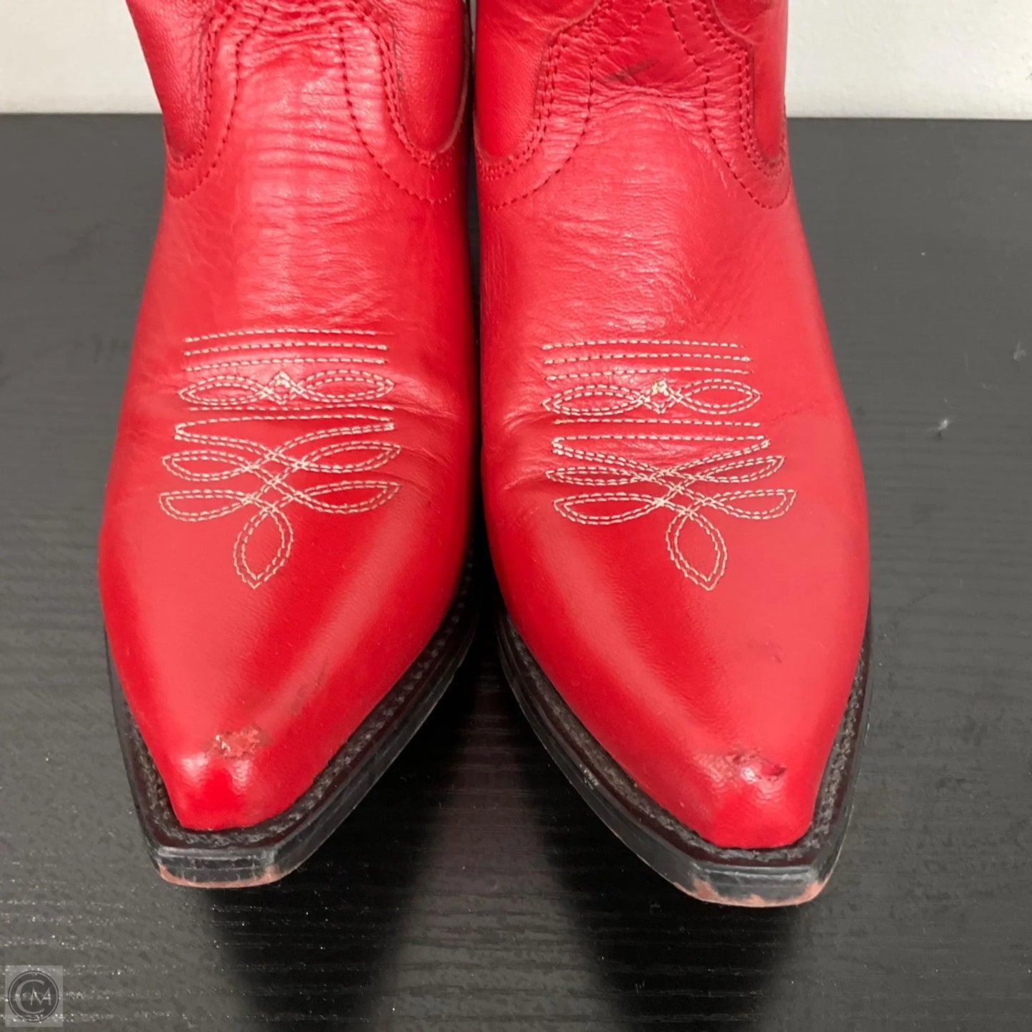 Boots Western By Cmb In Red, Size: 9
