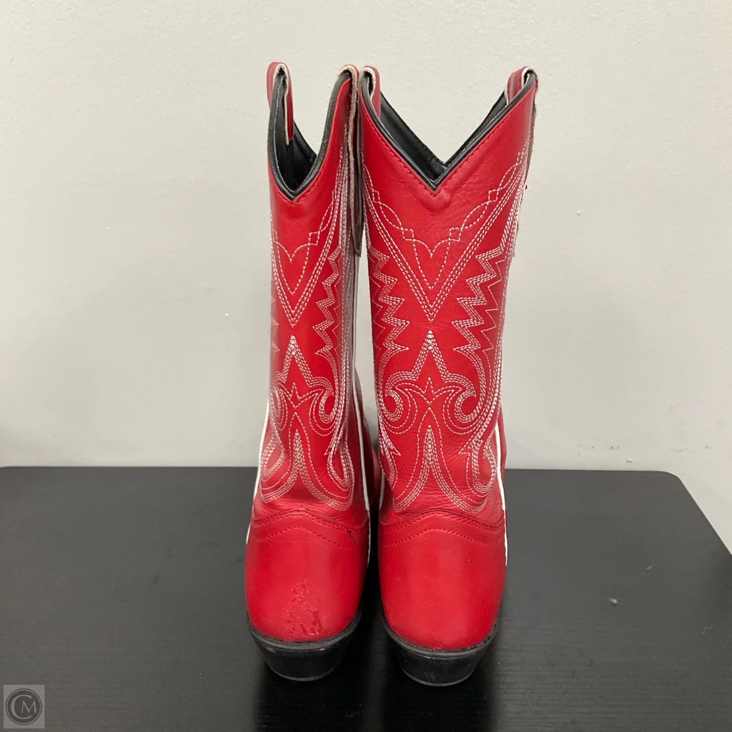 Boots Western By Cmb In Red, Size: 9